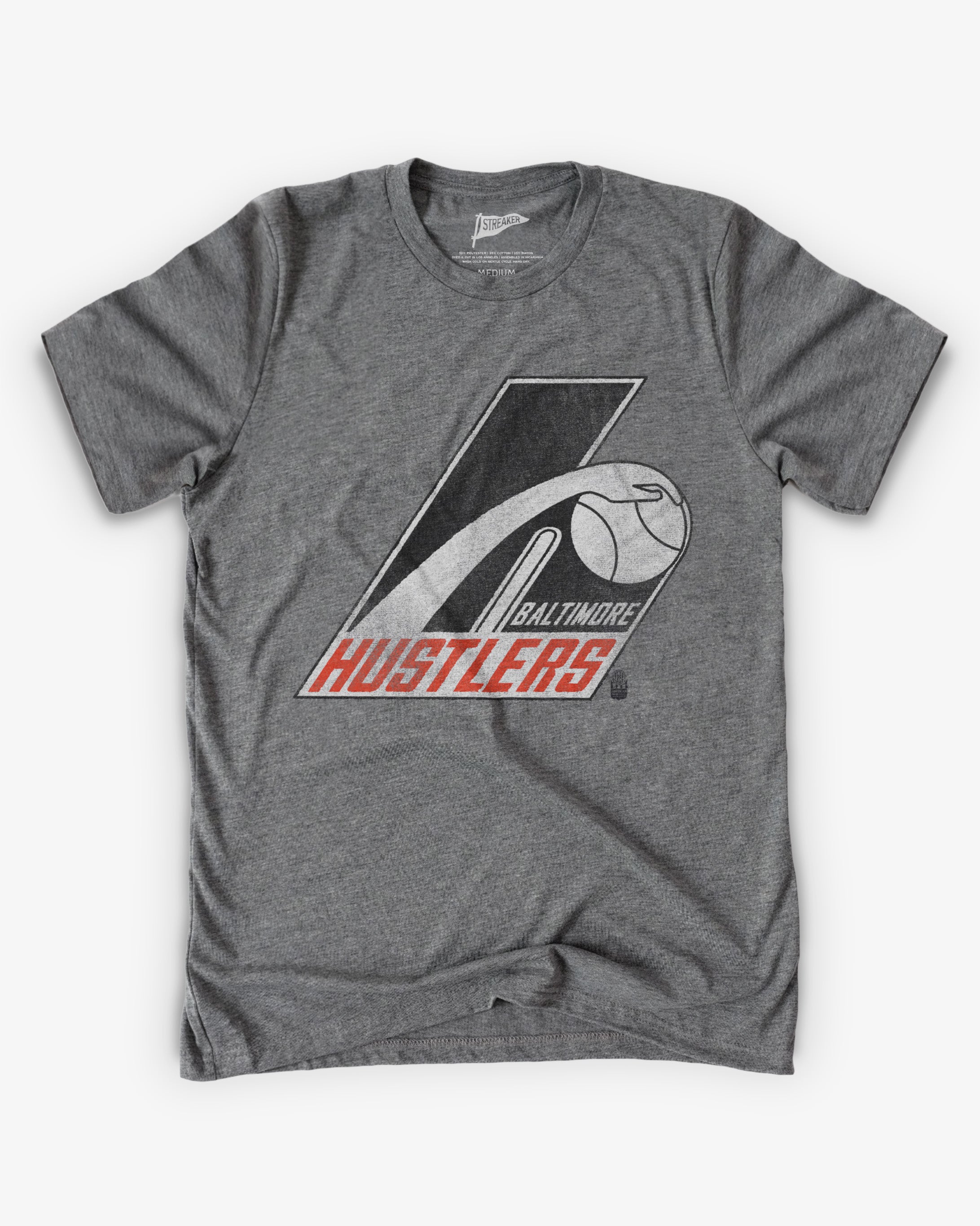 1975 Baltimore Hustlers Basketball Tee - Vintage Inspired Iconic