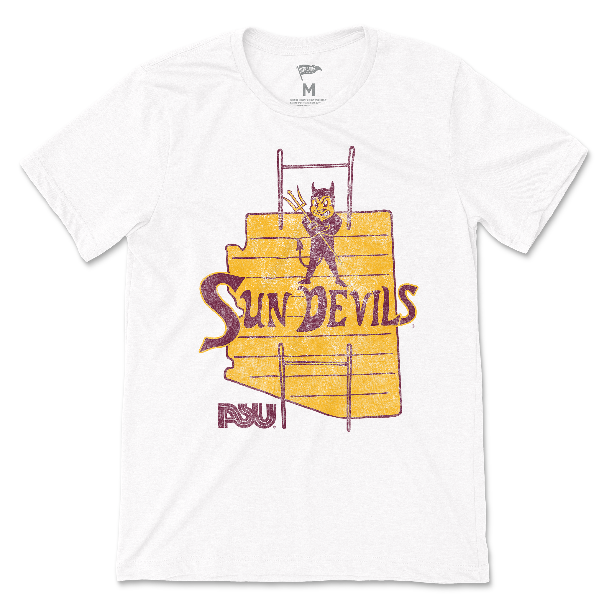 Arizona State Vintage Sparky Football Tee | College Vault