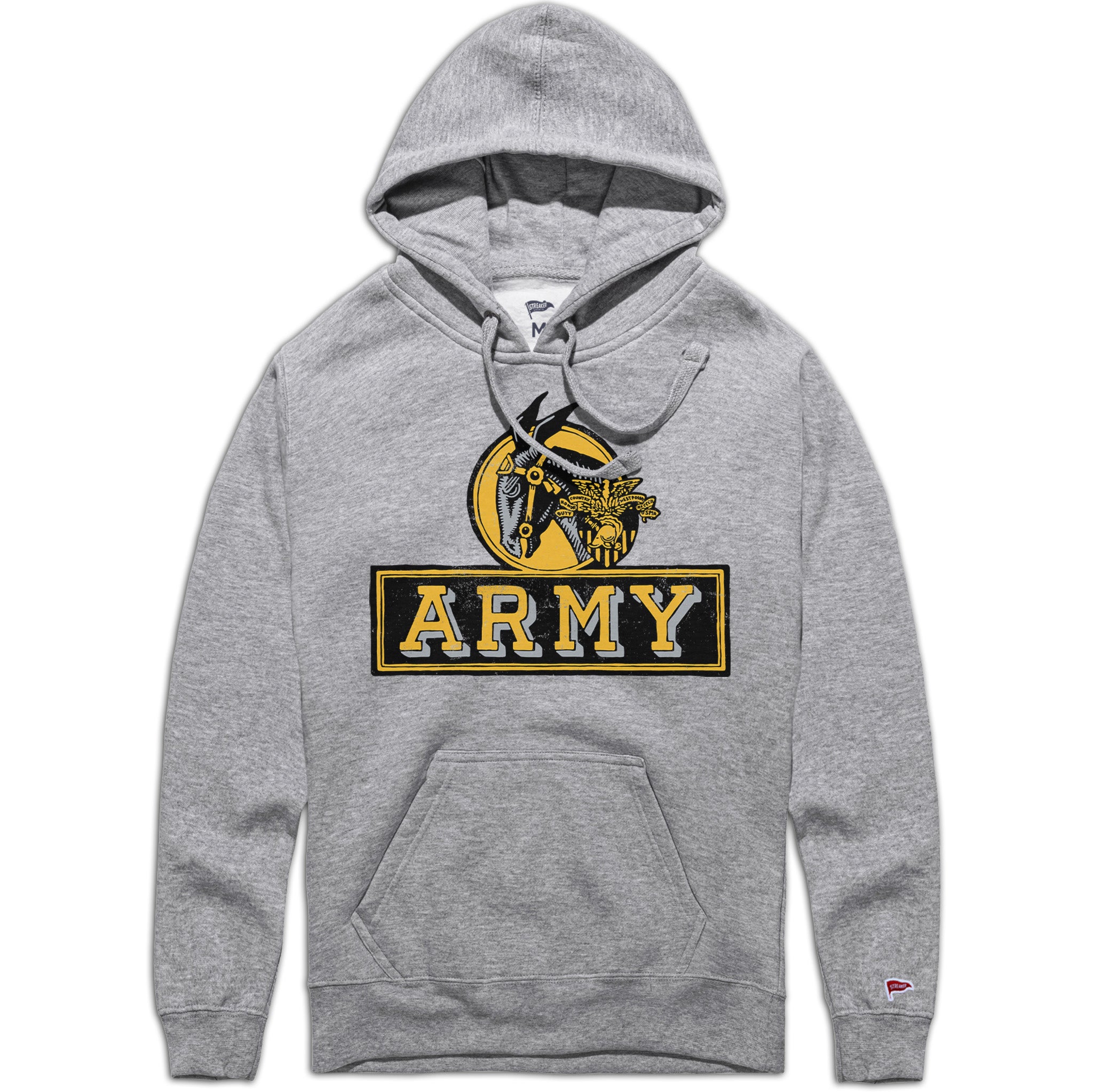 Gray army best sale hoodie