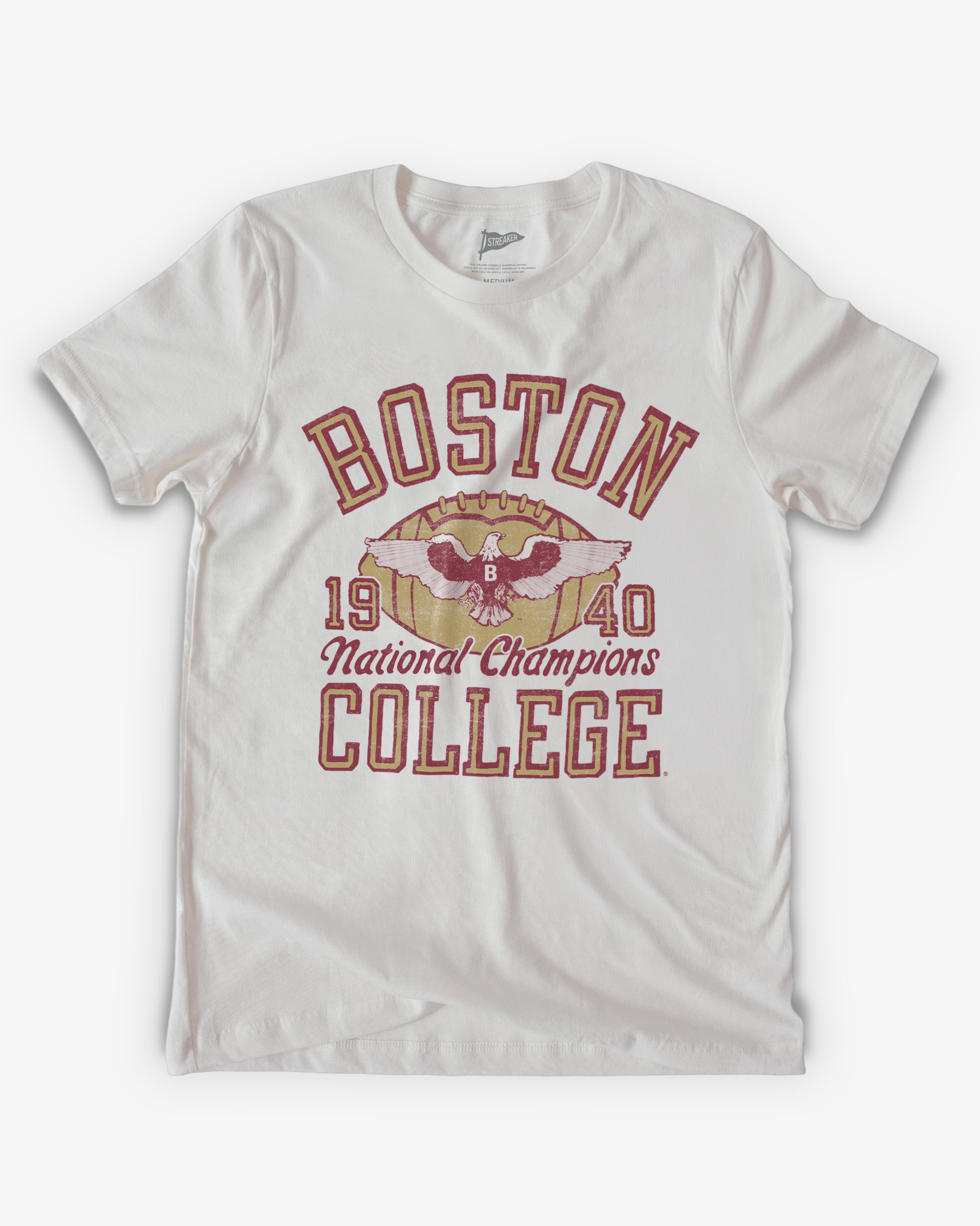 Boston College Vintage 1940 Football Champions Tee – Streaker Sports