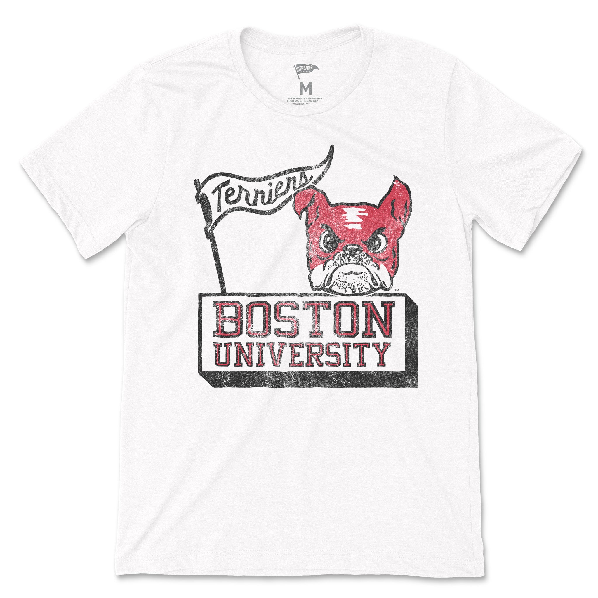 Boston University Vintage Terrier Pride Tee Streaker Sports