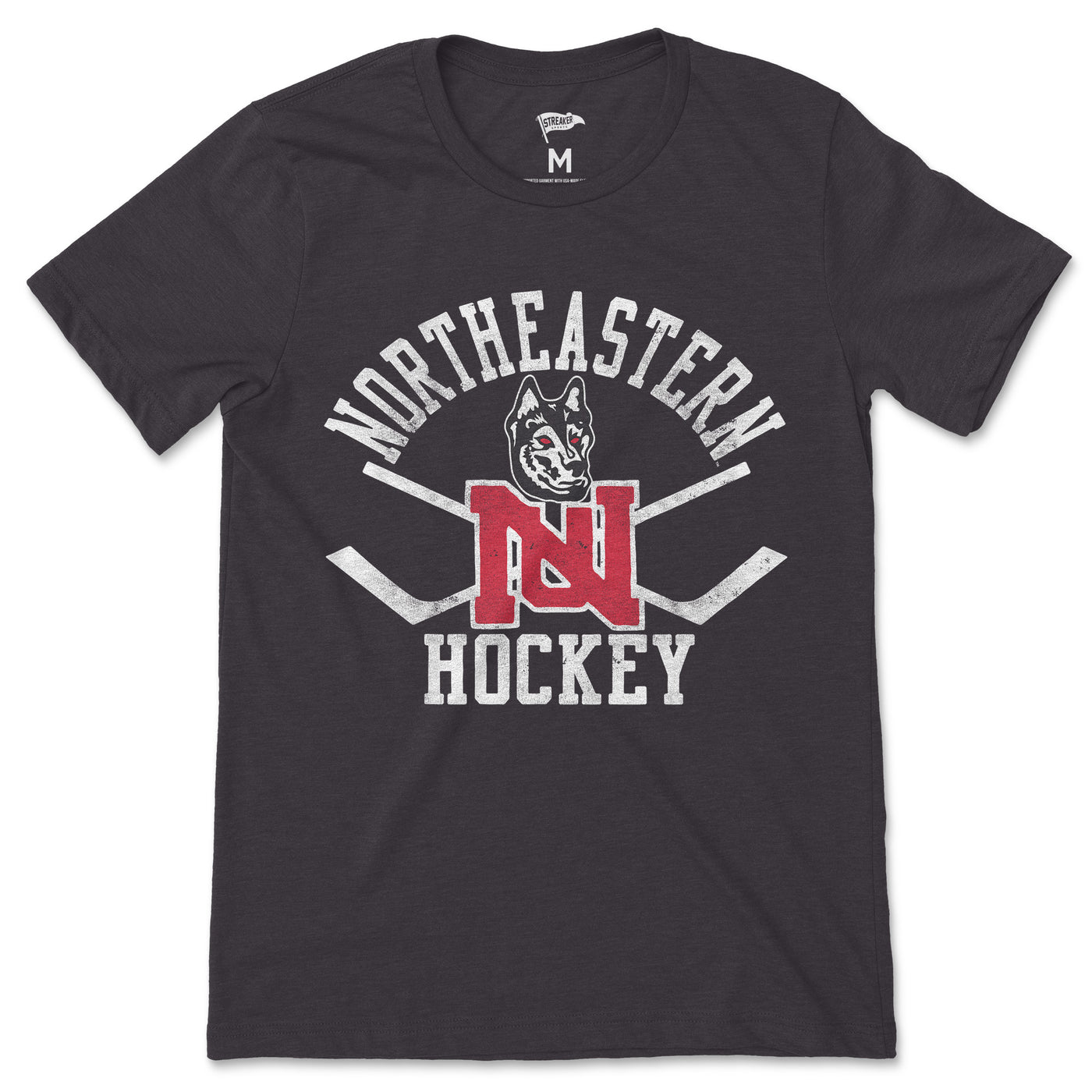 Northeastern Vintage Hockey Tee - Streaker Sports