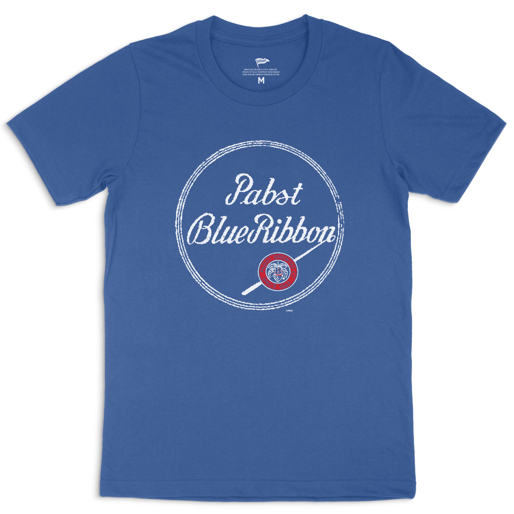Pabst Blue Ribbon Vintage Script Tee – Streaker Sports