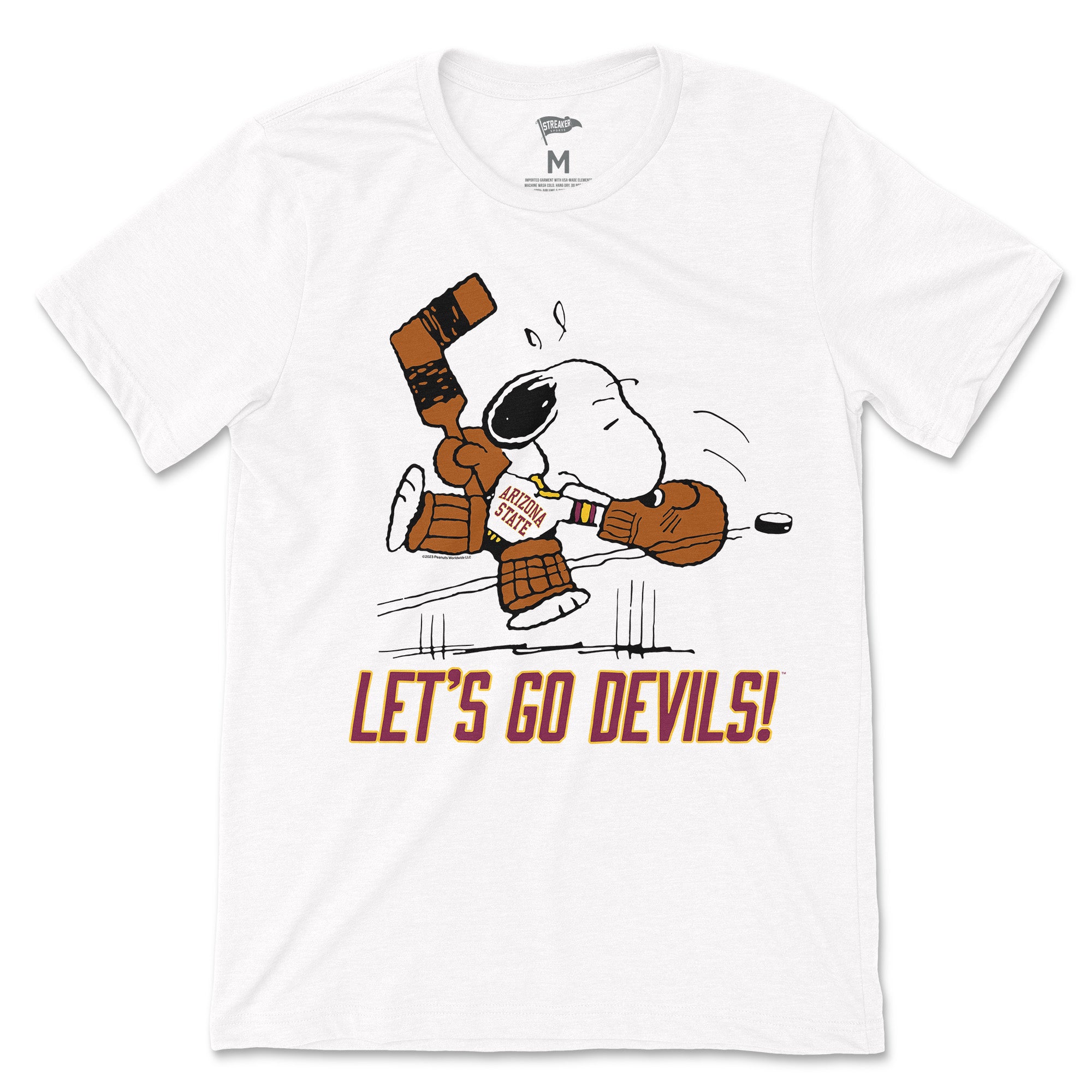 Peanuts x Arizona State Snoopy Goalie Tee Vintage Collegiate