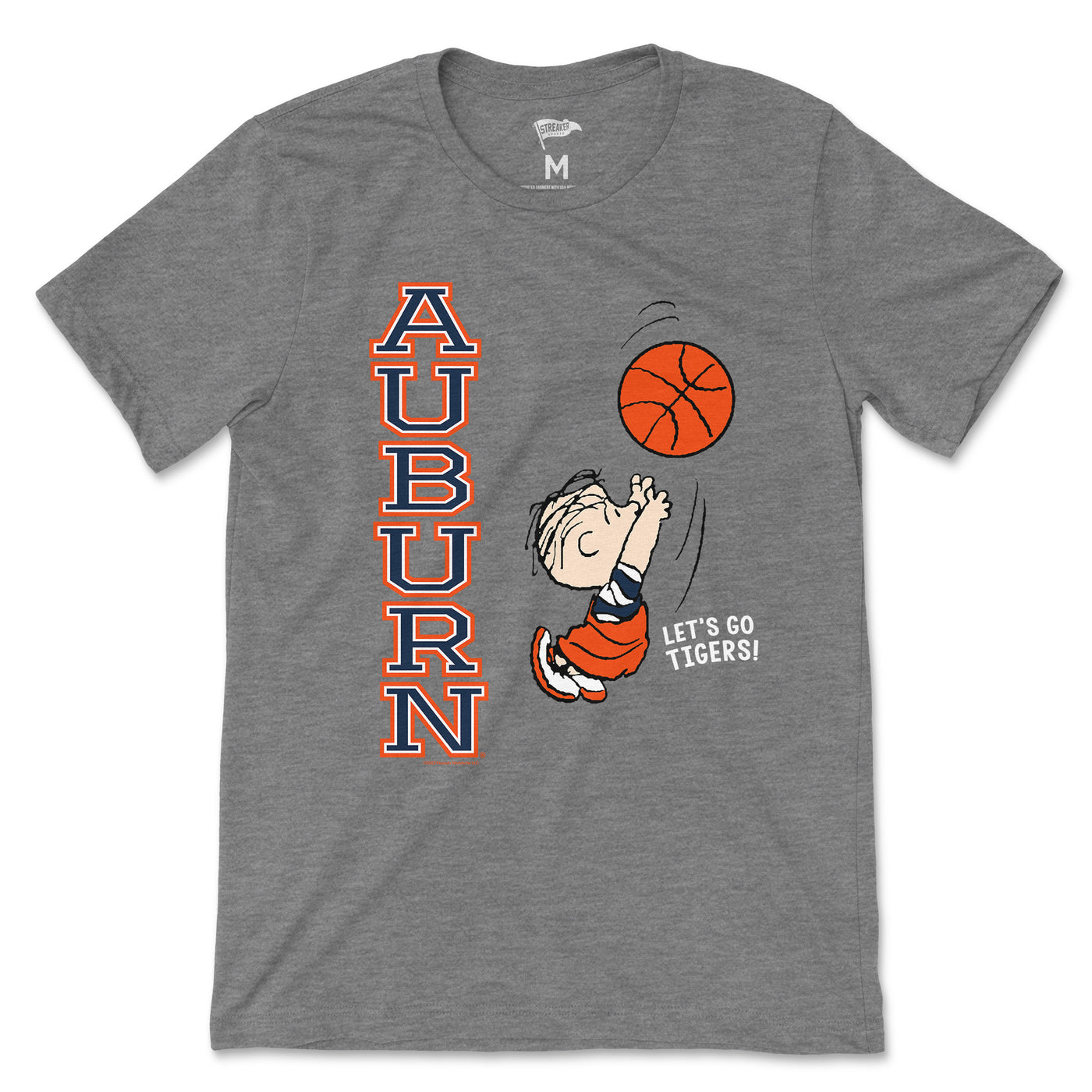 Peanuts x Auburn Basketball Tee - Streaker Sports