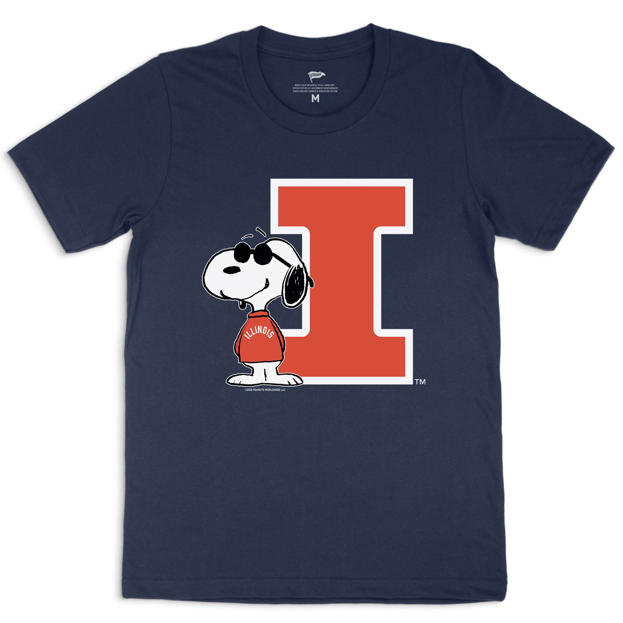 PeanutsxIllinoisJoeCollegeTee.