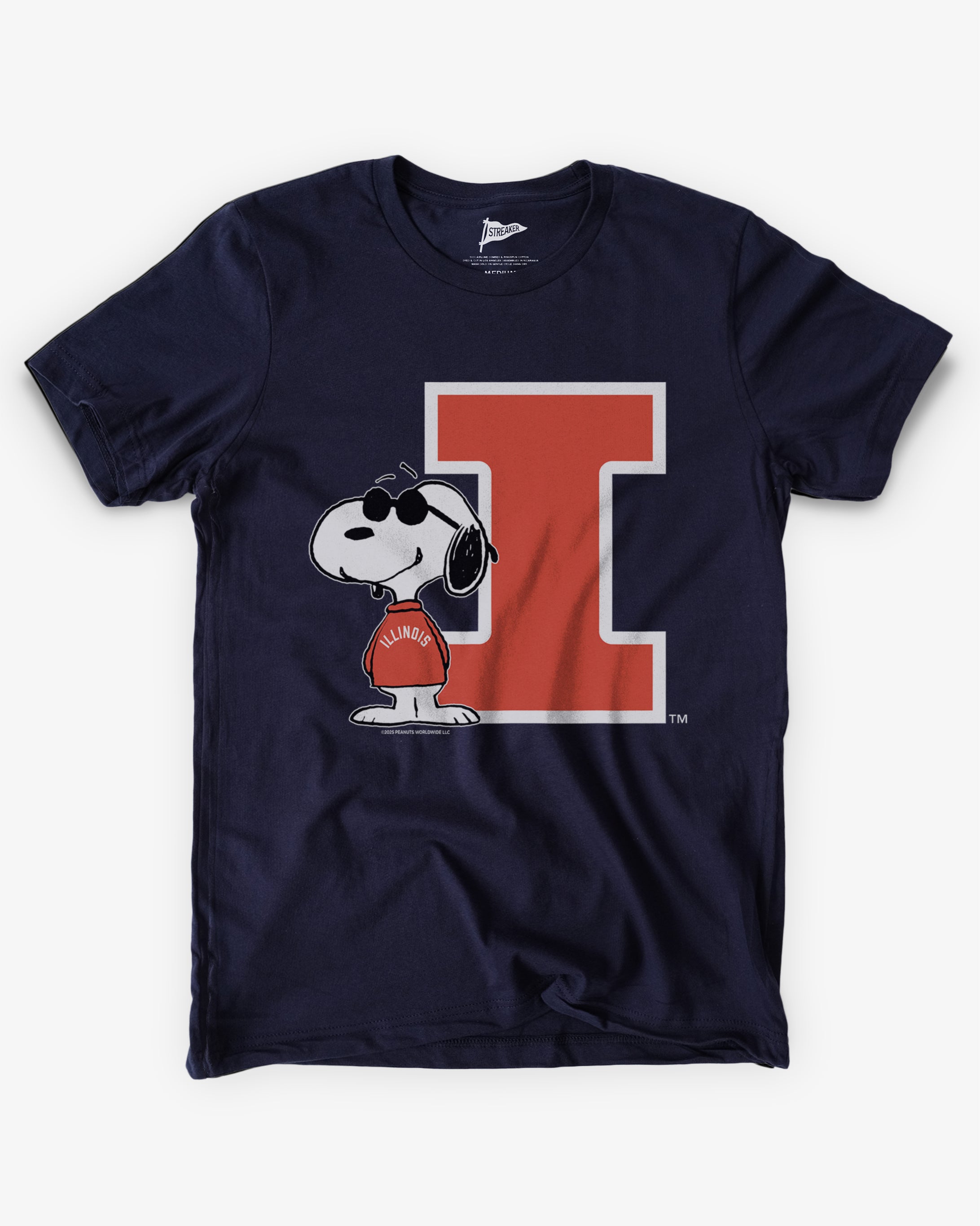 Peanuts x Illinois Joe College Tee | Streaker Sports