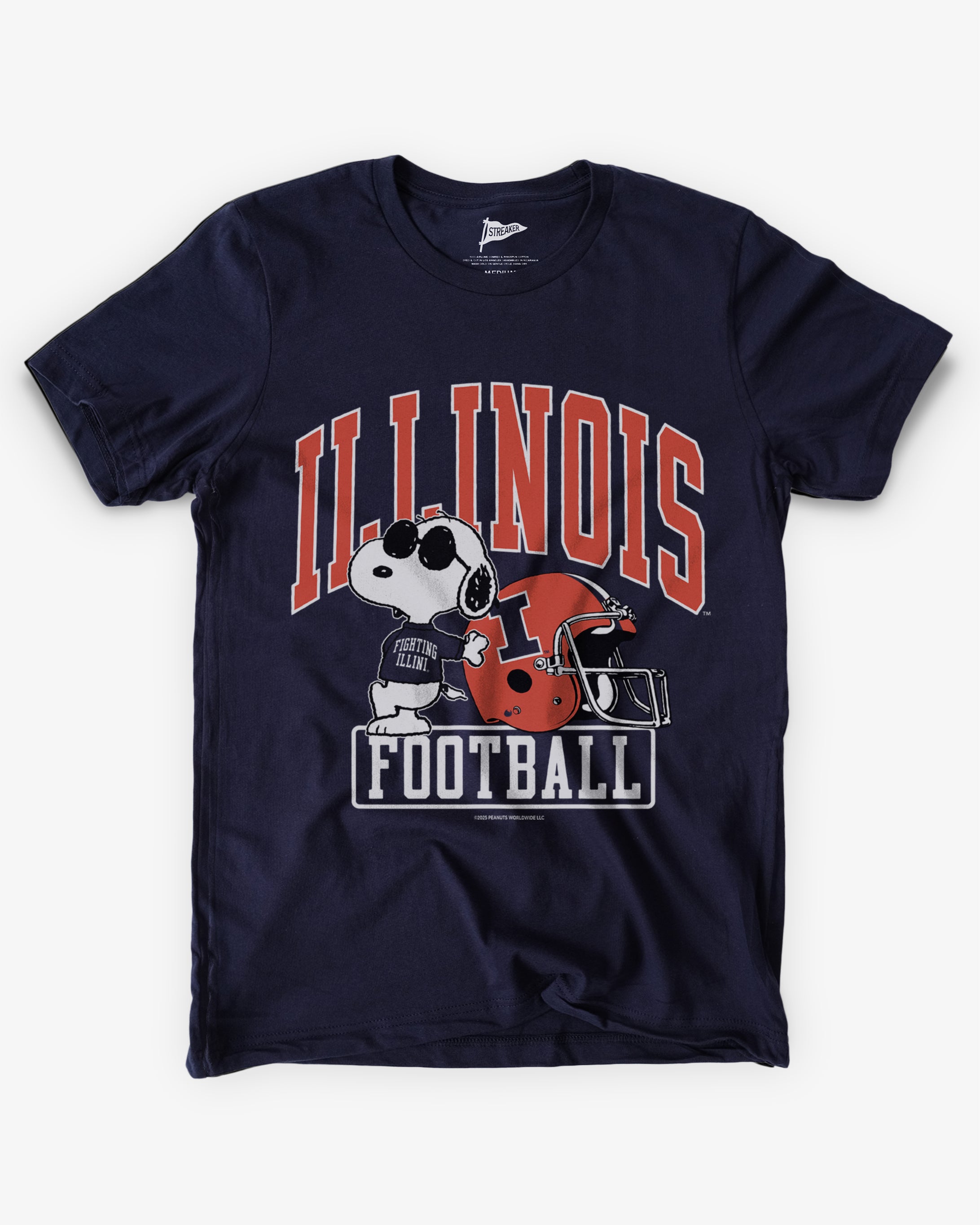 Peanuts Illinois Joe Cool Football Tee | Streaker Sports