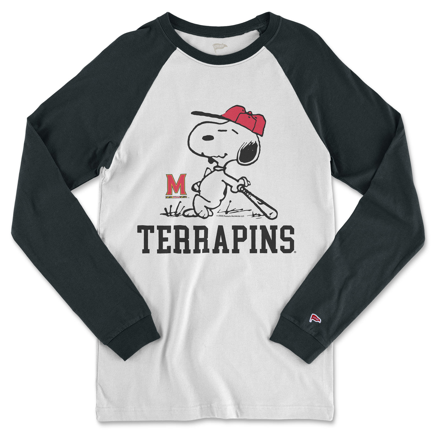 Peanuts x Maryland Snoopy Long Sleeve Baseball Shirt - Streaker Sports