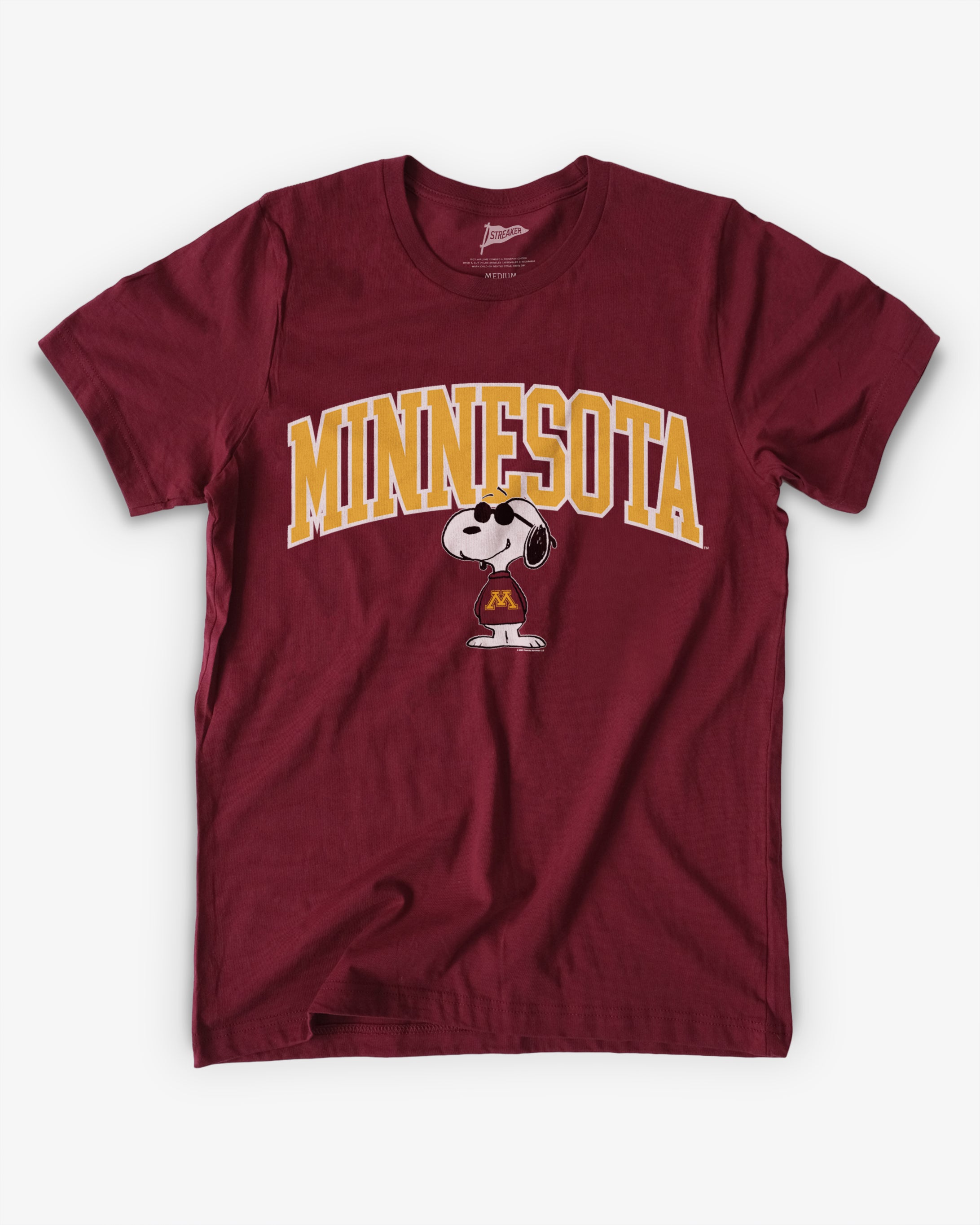 Minnesota Joe Cool Peanuts College Tee | Vintage Sports Style