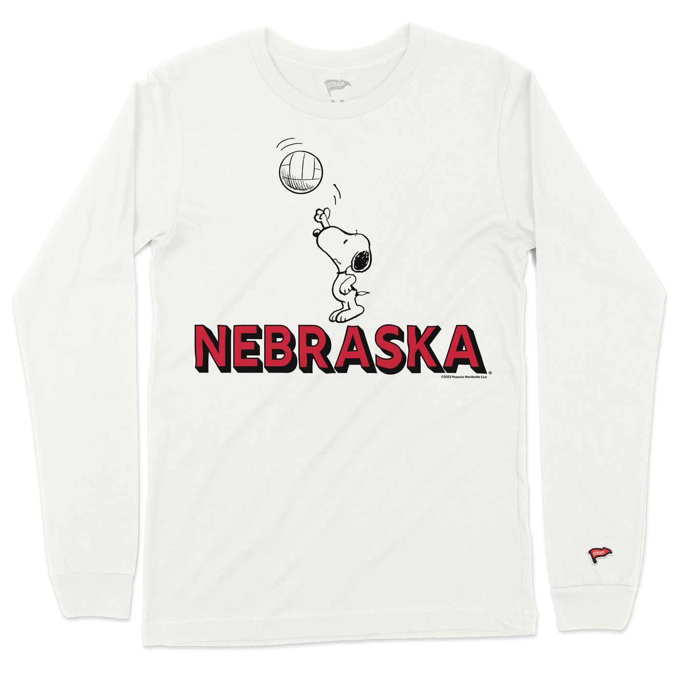 Peanuts x Nebraska Snoopy Volleyball Long Sleeve - Streaker Sports
