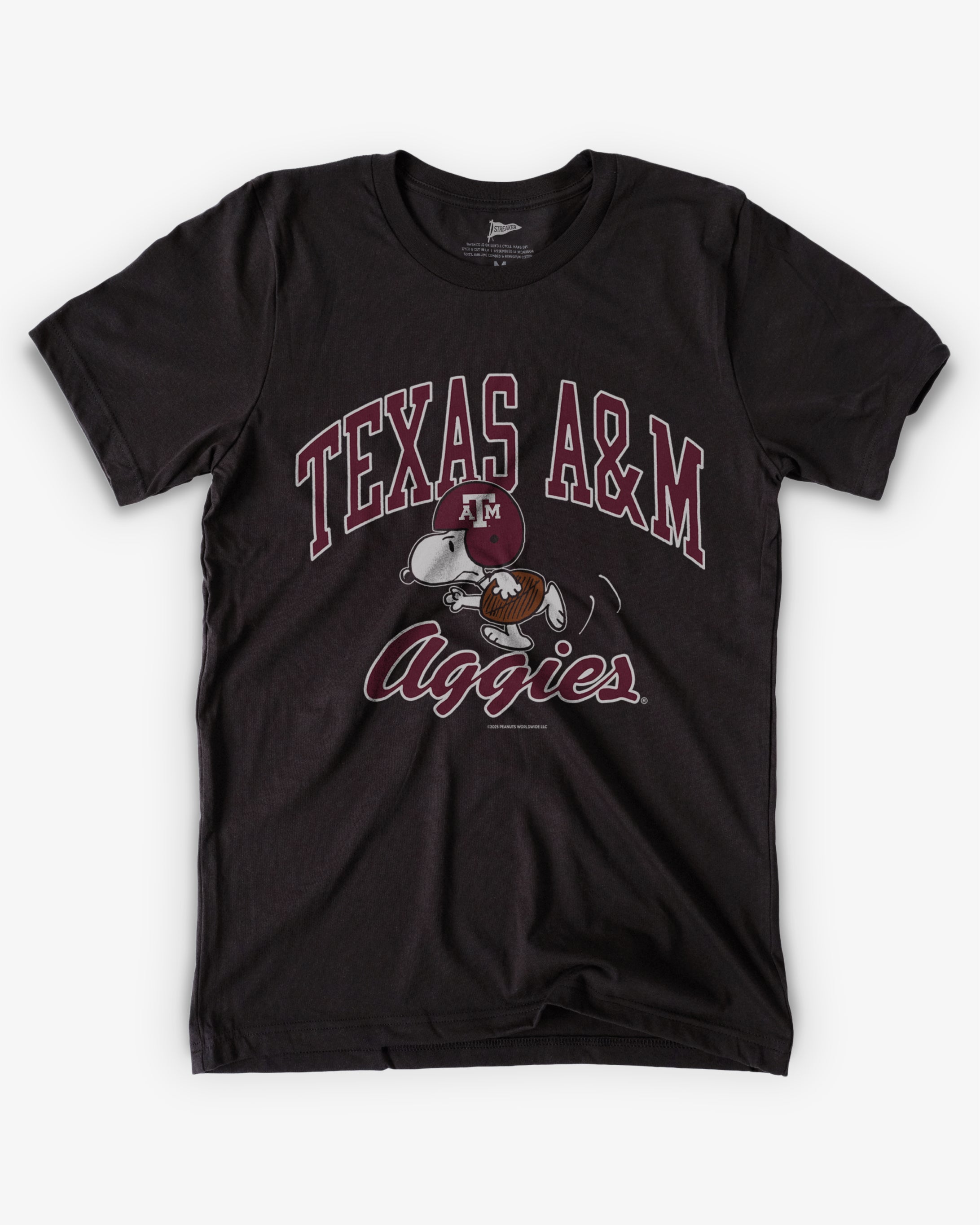 Peanuts Texas A&M Football Tee | Streaker Sports