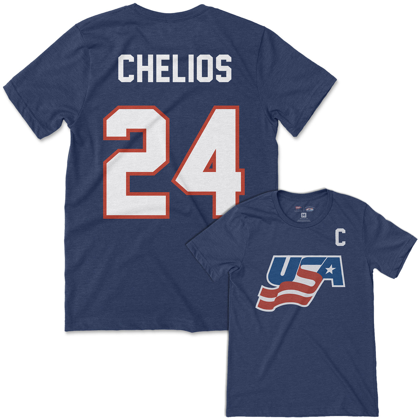 Team USA Chris Chelios Jersey Tee - Streaker Sports