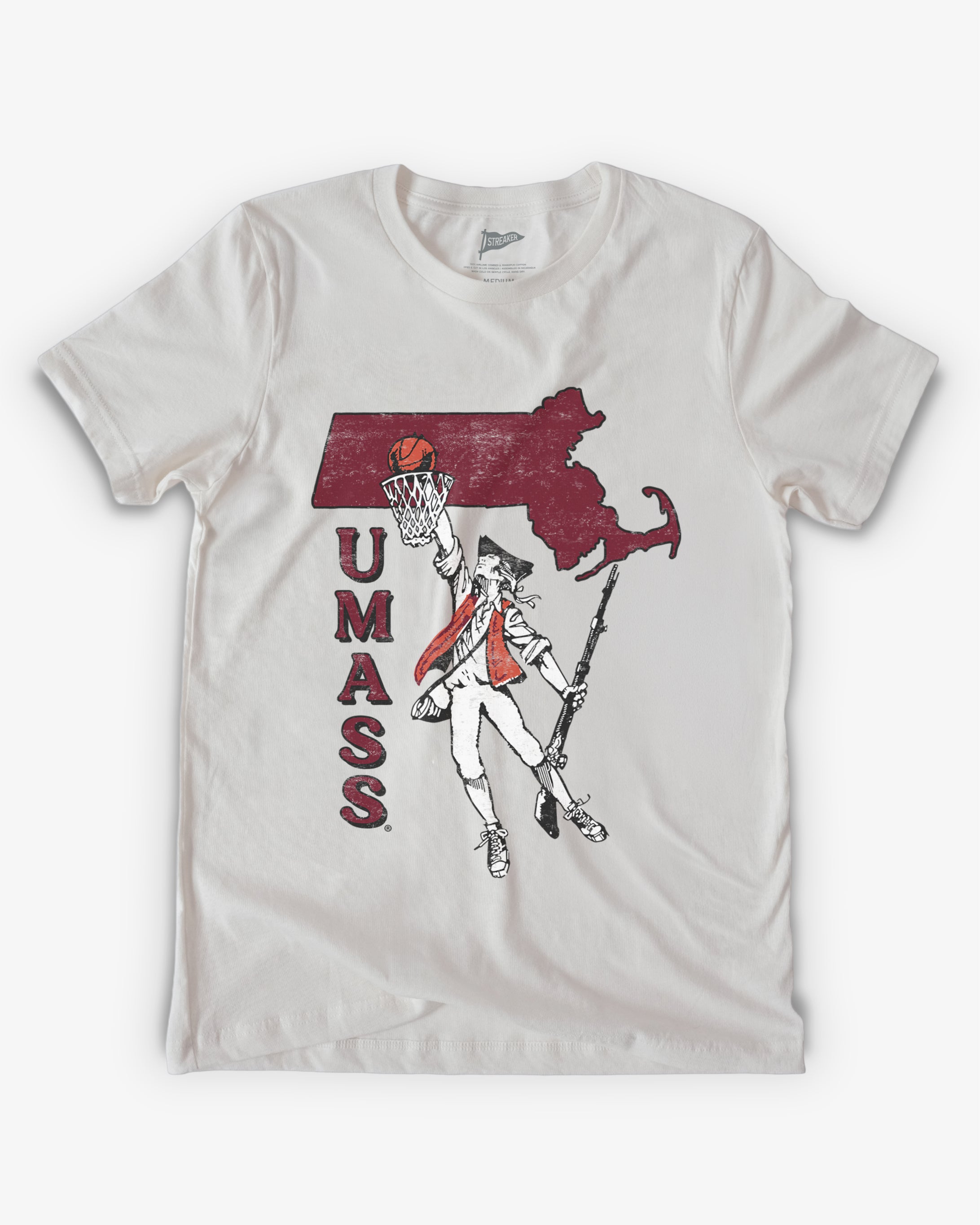 UMass Vintage Basketball Tee | Streaker Sports