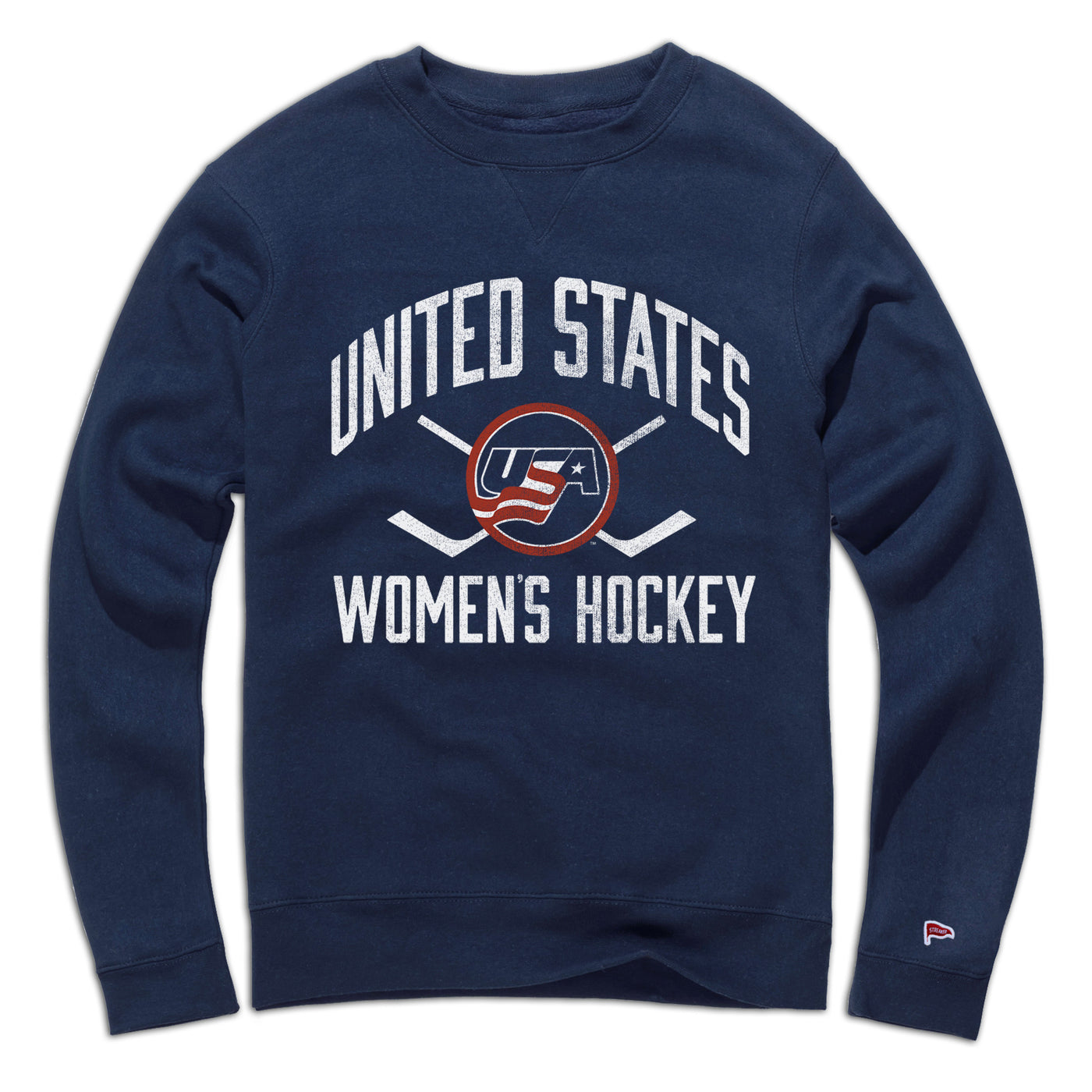 USA Womens Hockey Alternate Crest Crewneck Sweatshirt - Streaker Sports