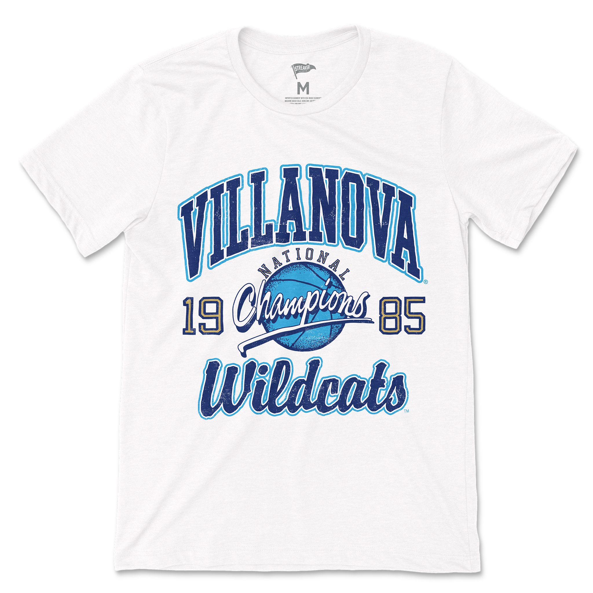 Villanova Vintage 1985 Basketball National Champions Tee | College
