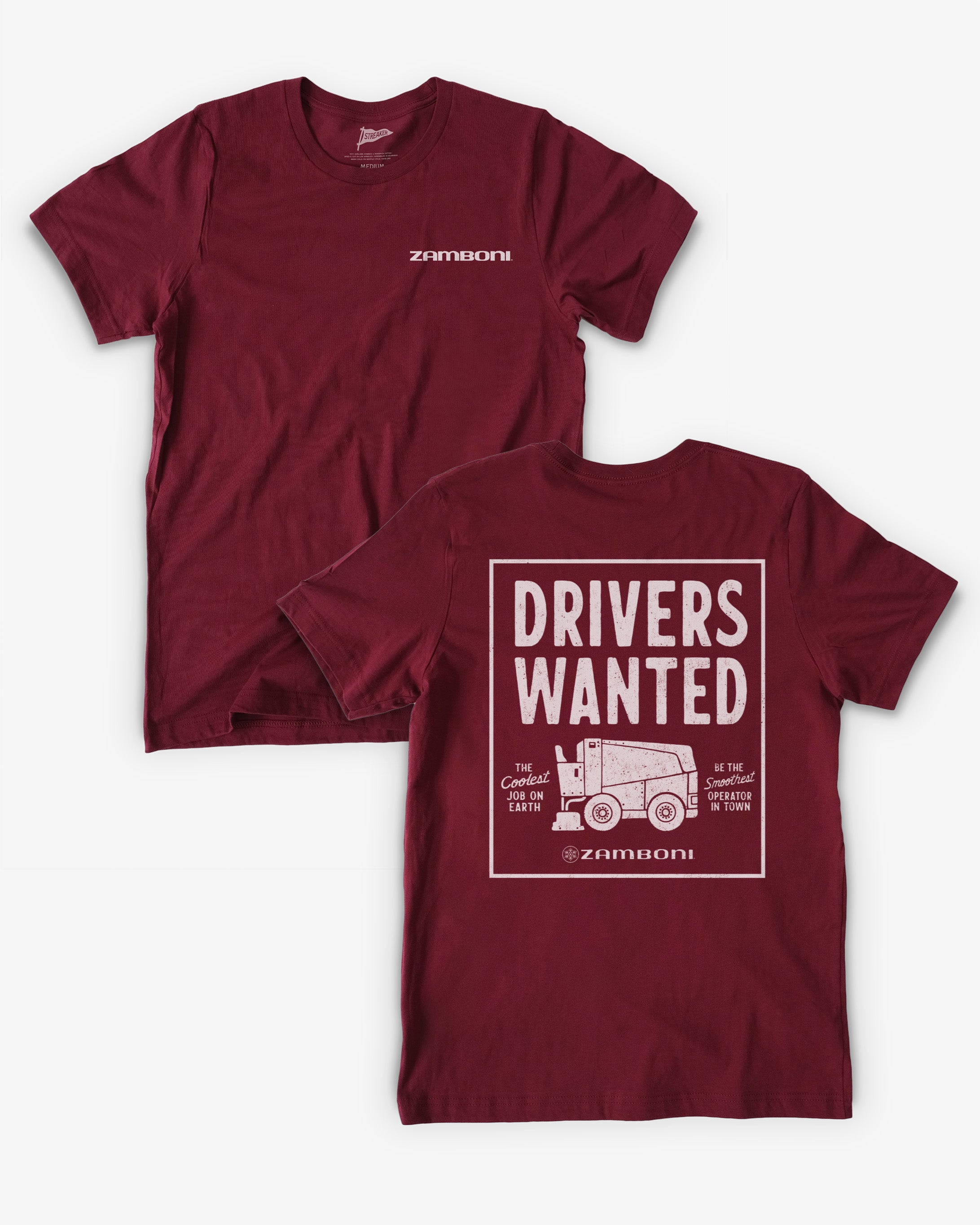 Zamboni Drivers Wanted Tee | Vintage Graphic Tee | Streaker Sports