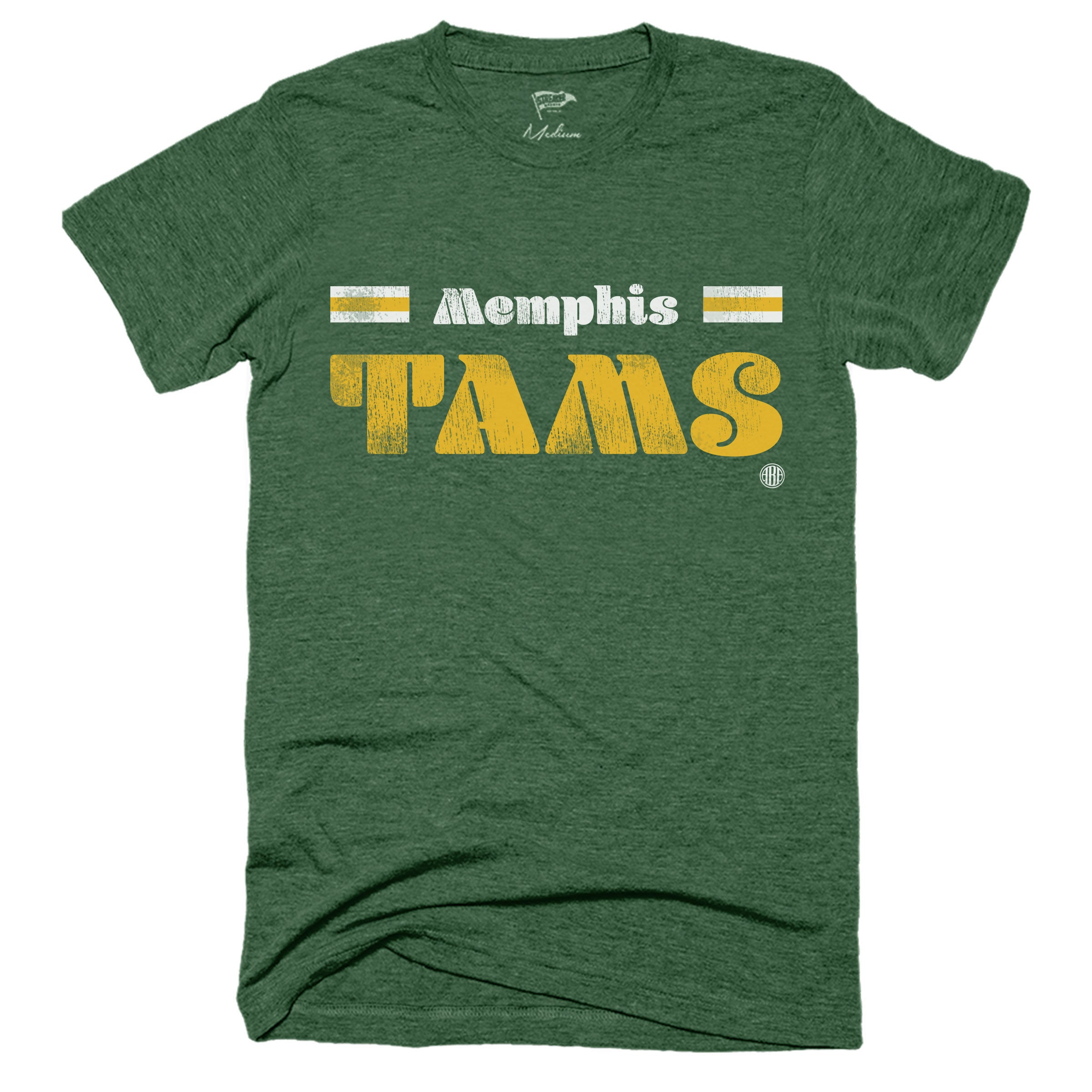 1972 Memphis Tams Wordmark Tee Retro Sports Icon Streaker Sports