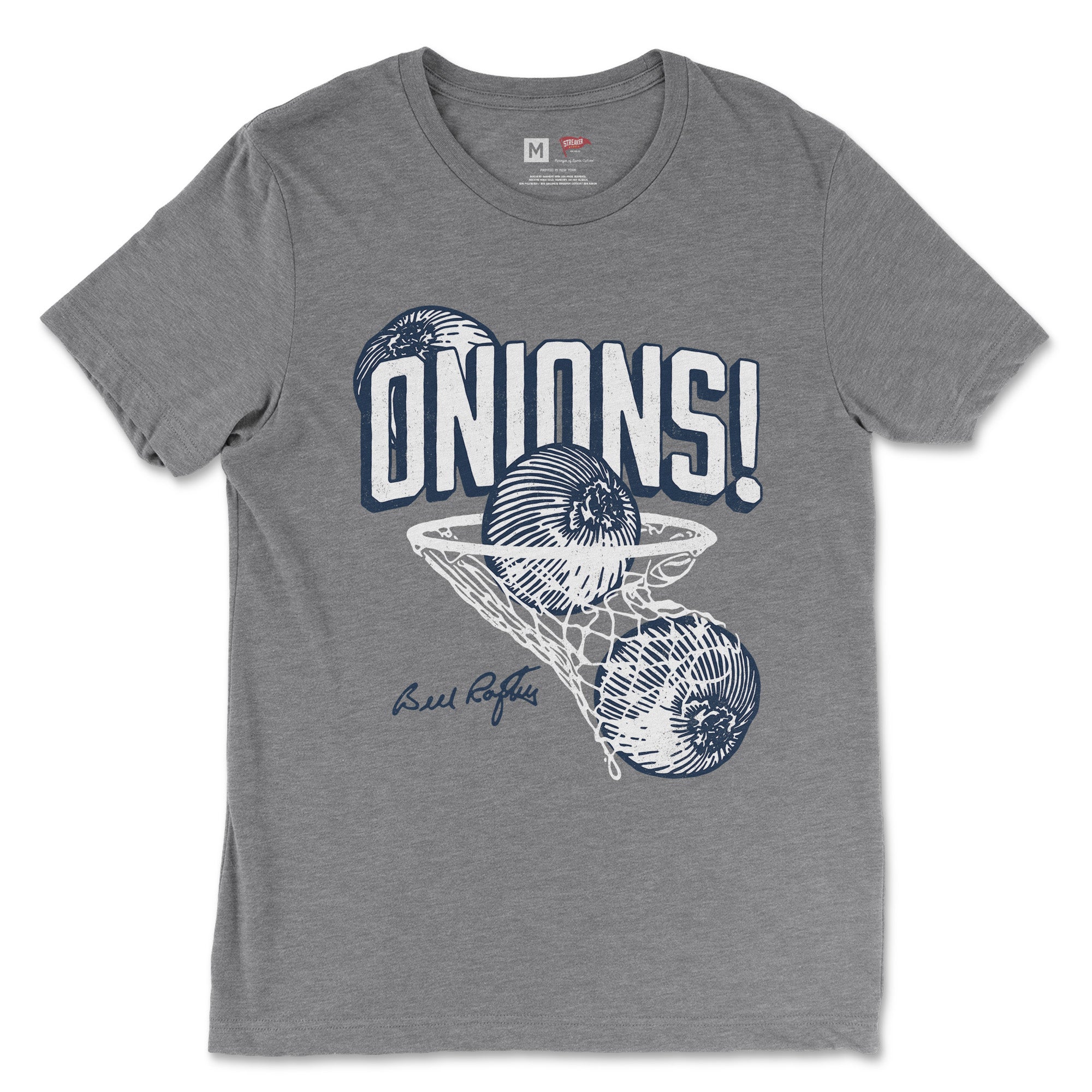 ballsybrothers スワイプシャツ Streaker Sports Bill Raftery Onions Tee - Relive Iconic Hoop Moments