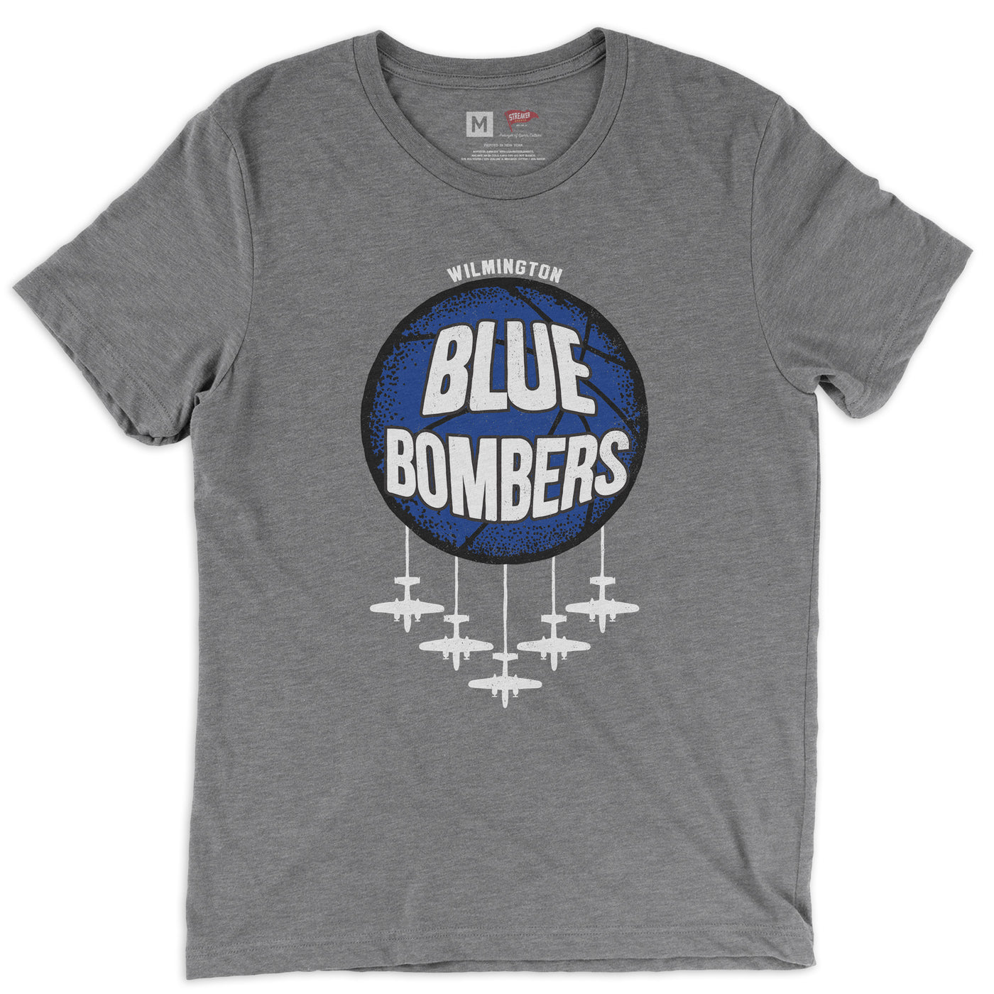 Wilmington Blue Bombers Tee Grey - Streaker Sports