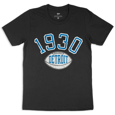 1930 Detroit Football Founding Year Tee - Streaker Sports
