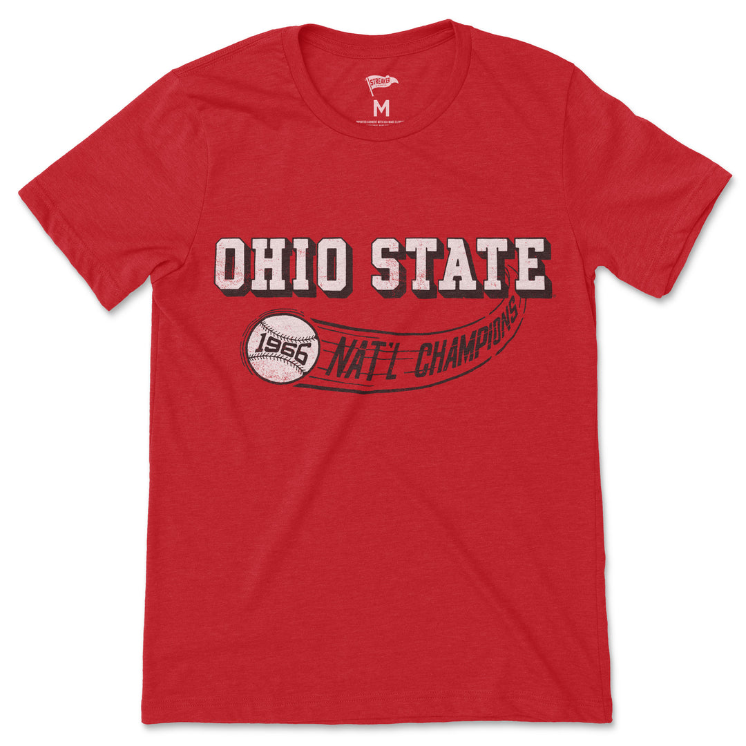 1966 Ohio State Baseball Champions Tee – Streaker Sports