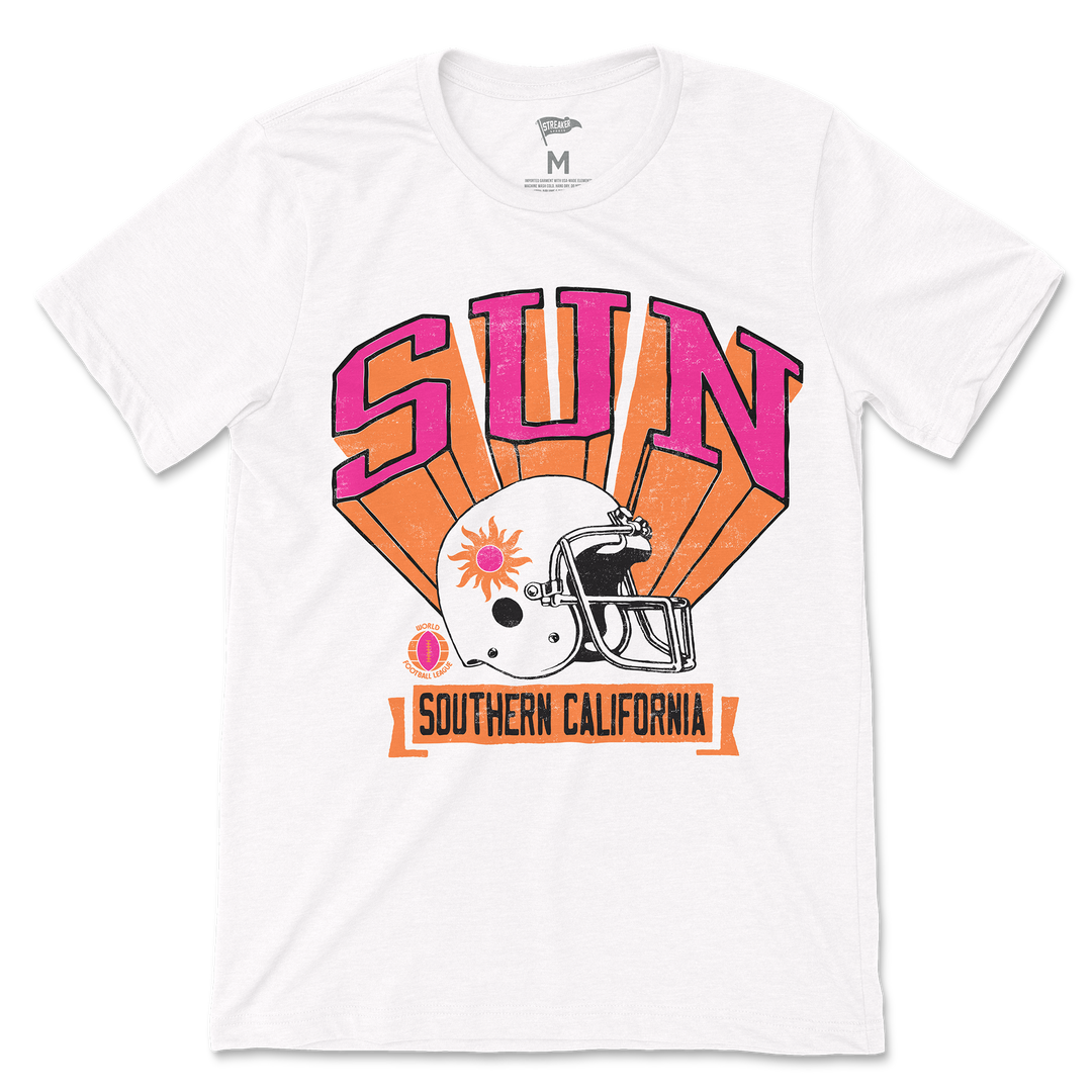 1974 Southern California Sun Retro Helmet Tee – Streaker Sports