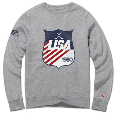 1980 USA Hockey™ Shield Crewneck Sweatshirt - Streaker Sports