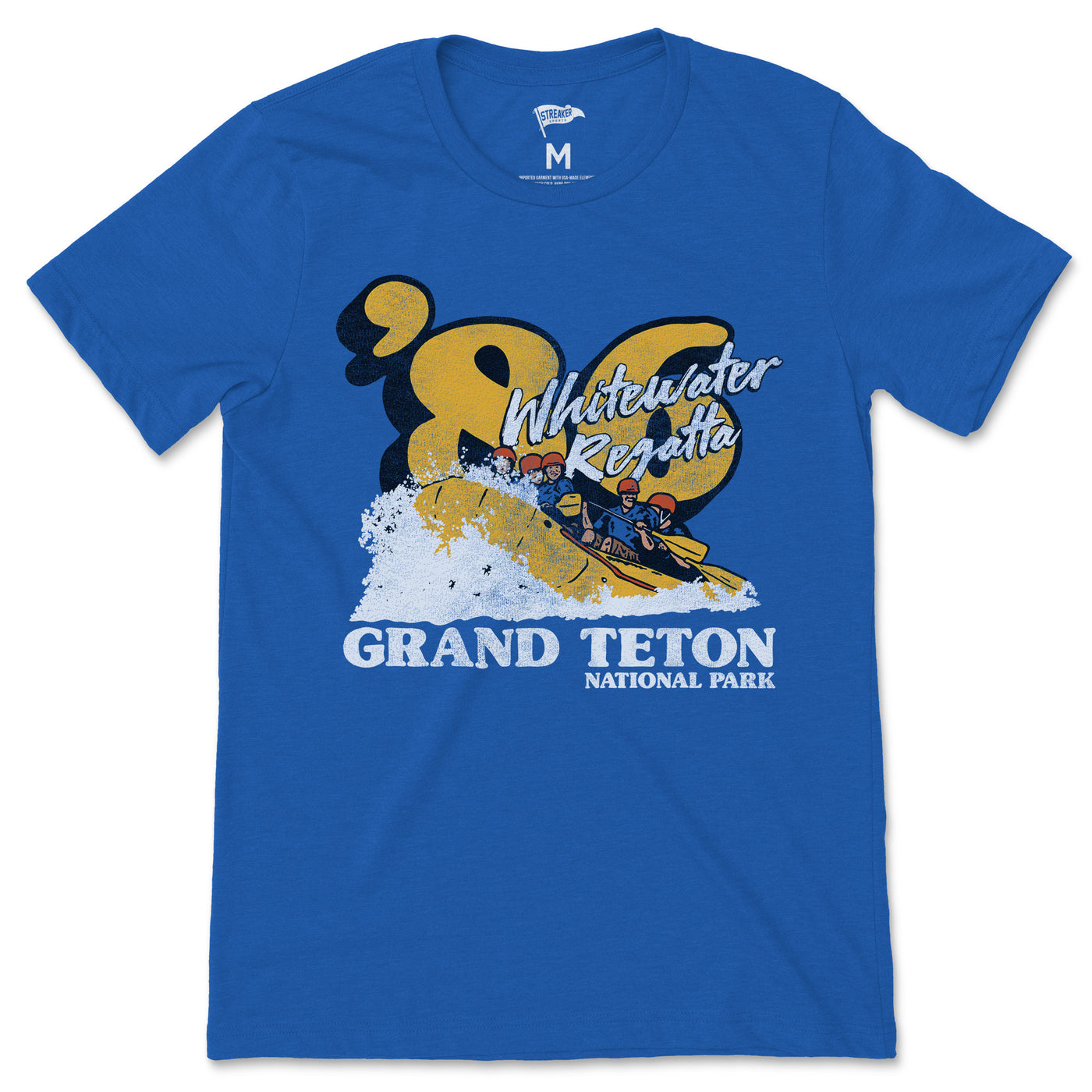 1986 Grand Teton Whitewater Regatta Ringer Tee - Streaker Sports