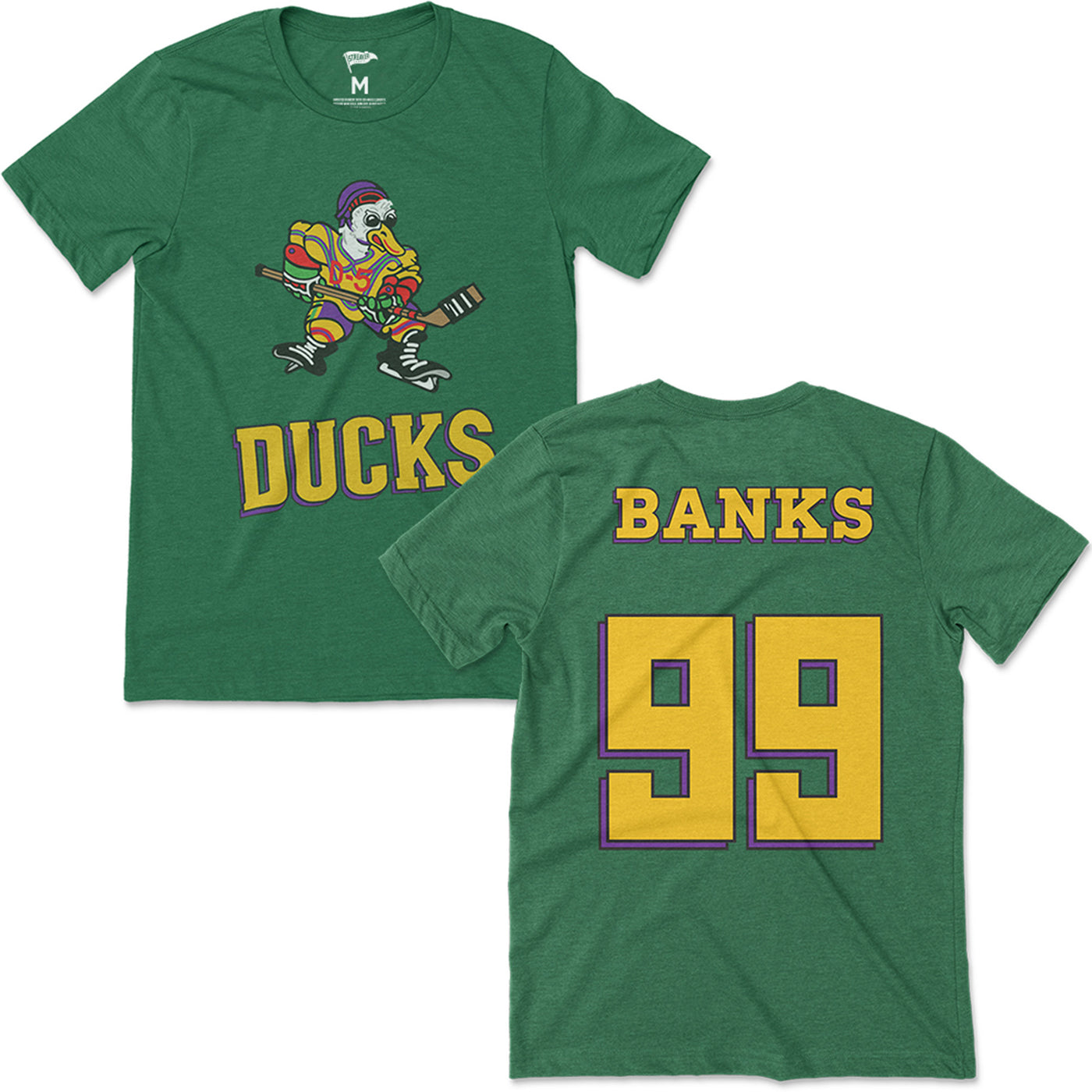 1992 Adam Banks Ducks Jersey Tee - Streaker Sports