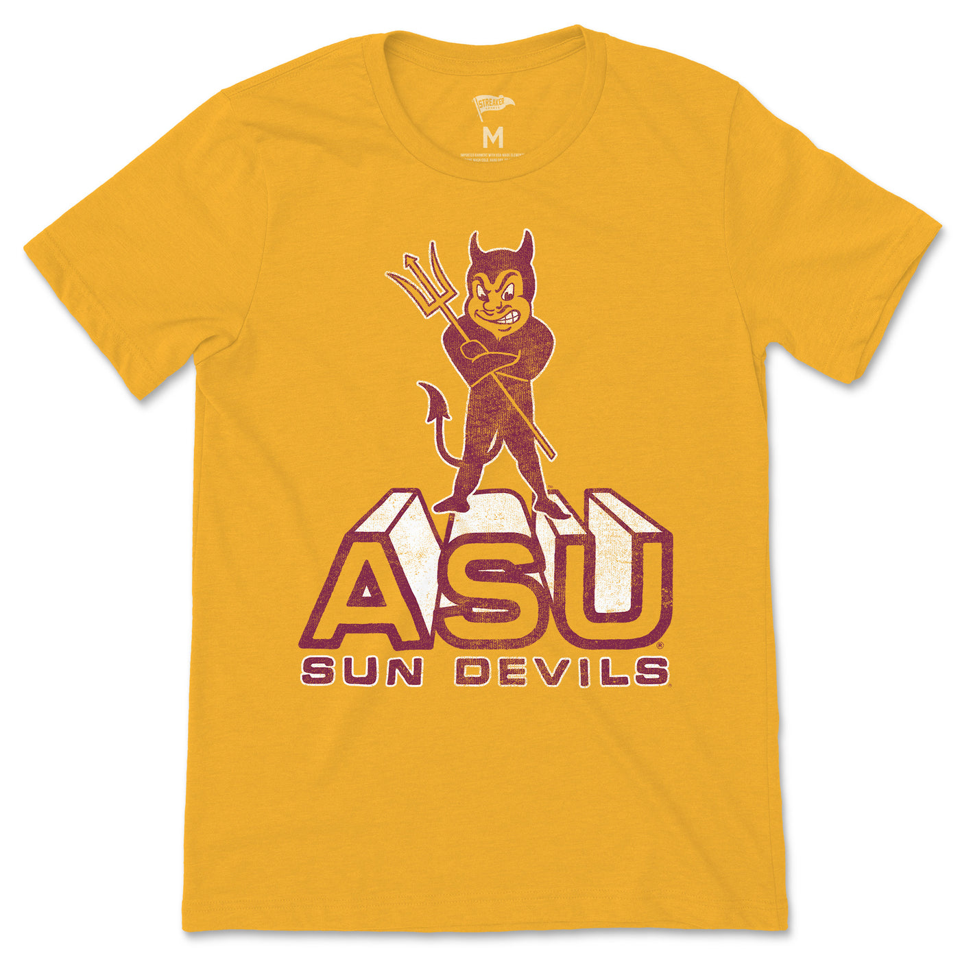 Arizona State Vintage Block Letter Tee - Streaker Sports