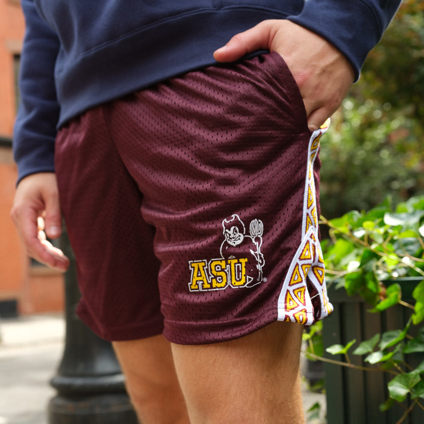 Arizona State Vintage Mesh Lacrosse Shorts - Streaker Sports