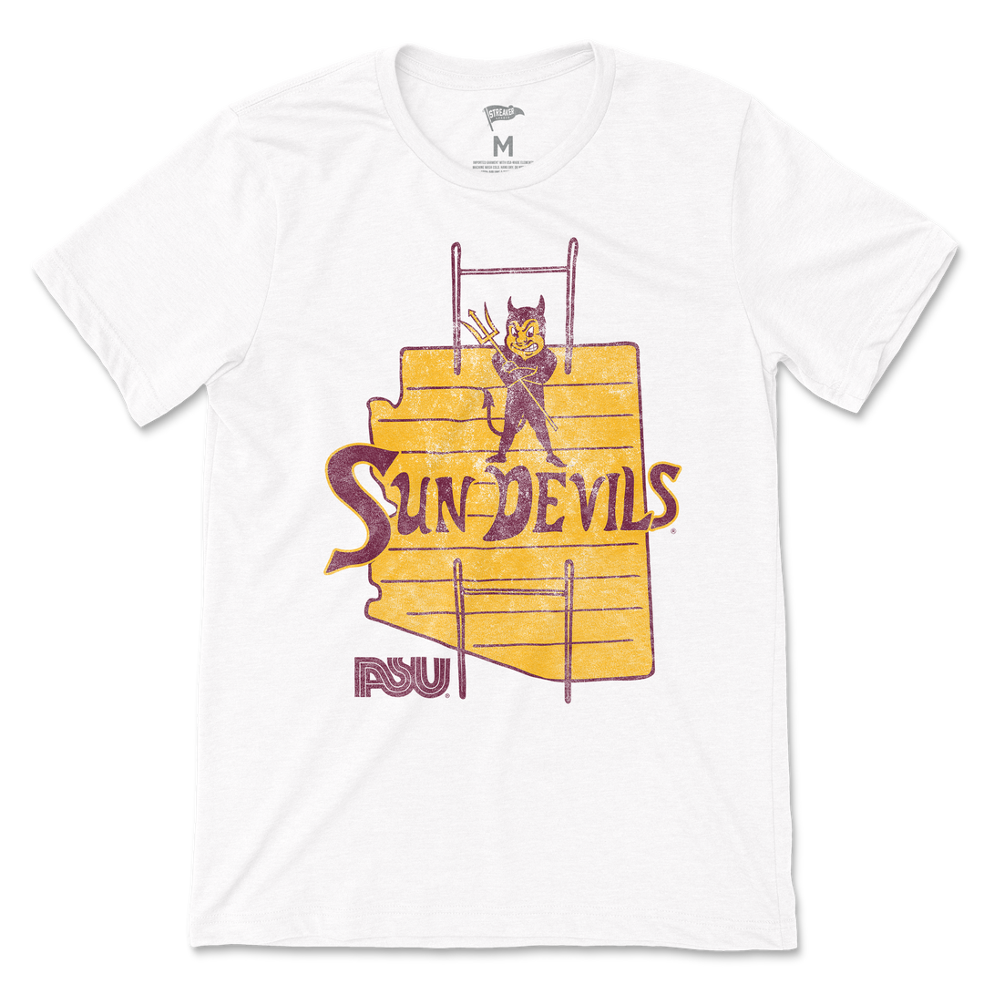 Arizona State Vintage Sparky Football Tee | College Vault Arizona State Vintage Sparky Football Tee | College Vault