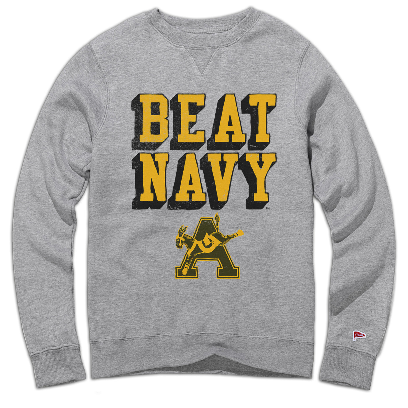 Army Vintage Beat Navy Crewneck - Streaker Sports