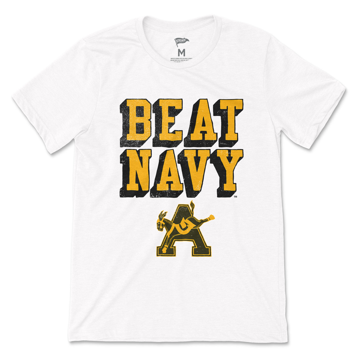 Army Vintage Beat Navy Tee - Streaker Sports