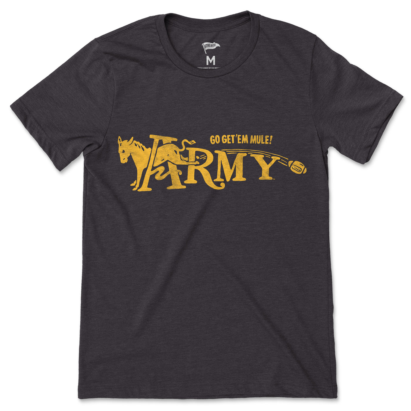 Army Vintage Mule Football Tee - Streaker Sports