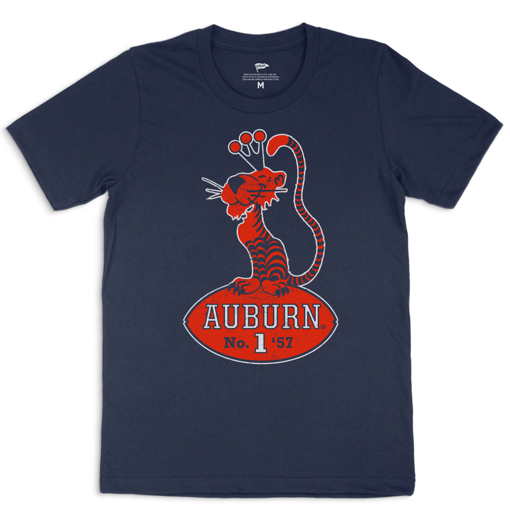champion 　vintage football t-shirt Auburn-Vintage-Football-