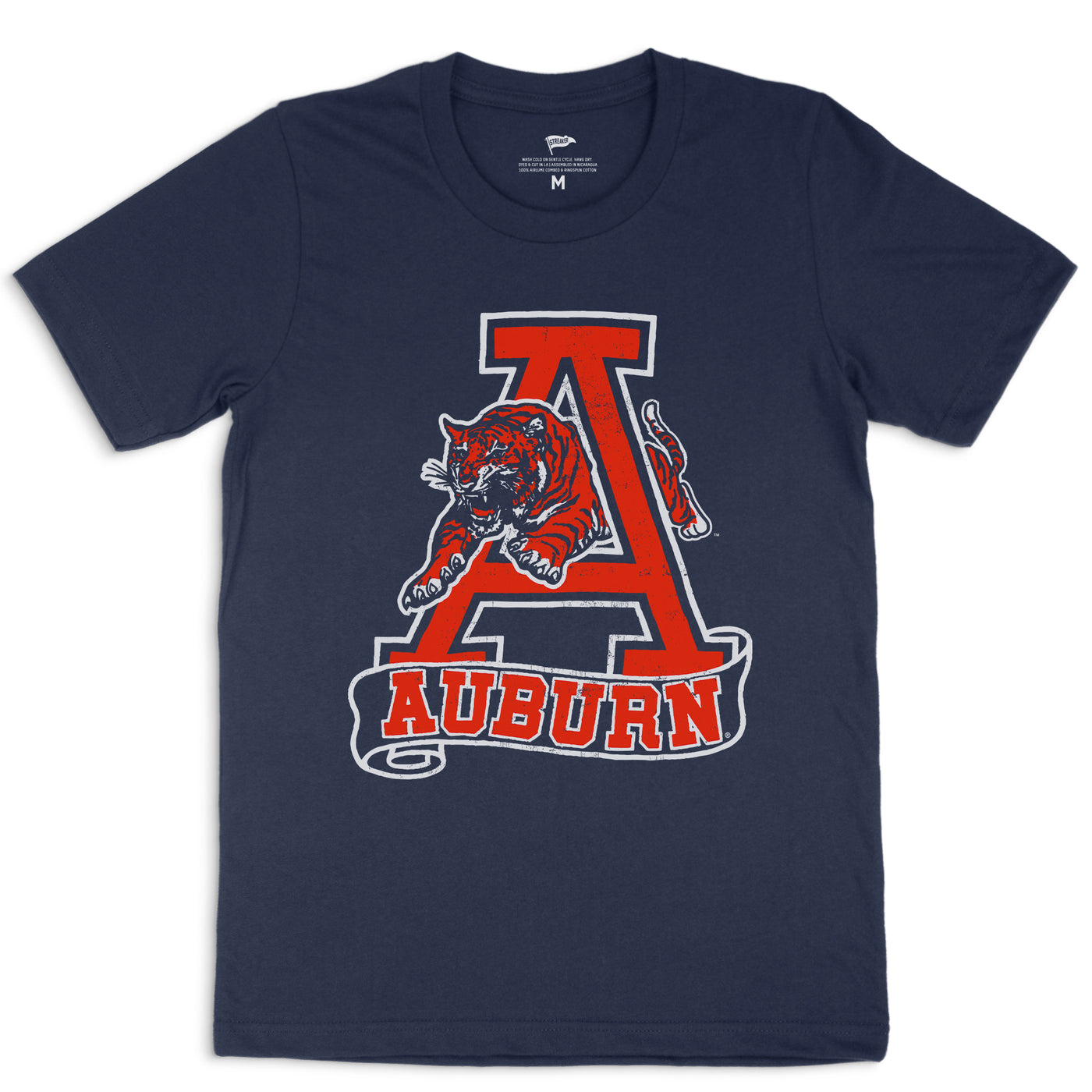Auburn Vintage Leaping Tiger Tee - Streaker Sports