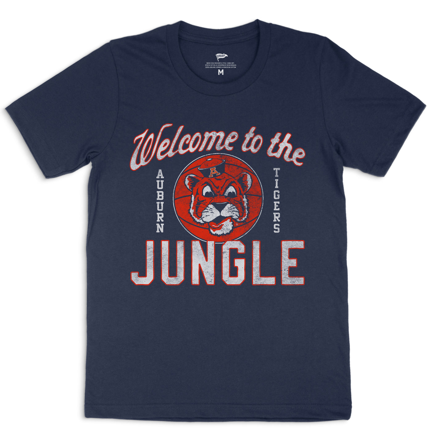 Auburn Vintage Welcome To The Jungle Basketball Tee - Streaker Sports
