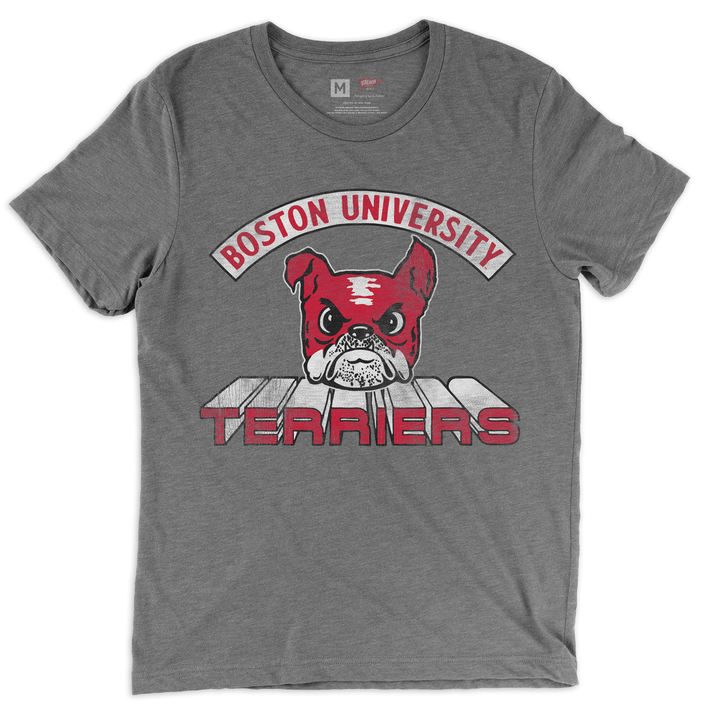 Boston University Vintage Block Terriers Tee - Streaker Sports