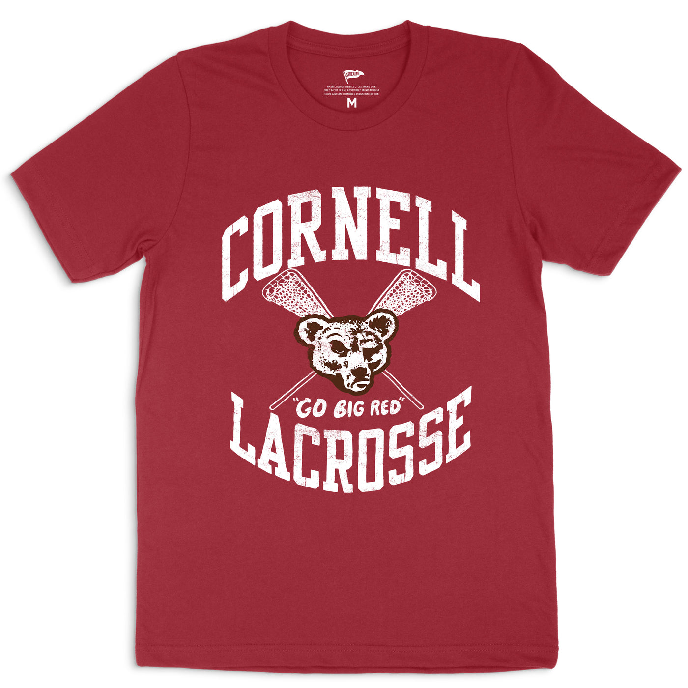 Cornell Vintage Lacrosse Tee - Streaker Sports