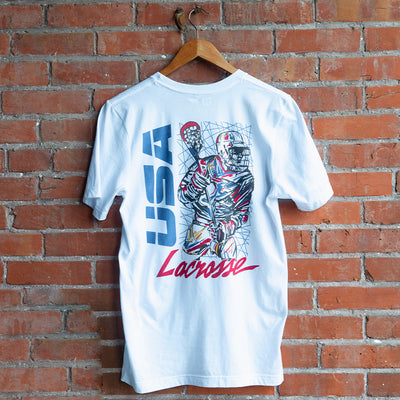 USA Lacrosse Retro Player Tee - Streaker Sports