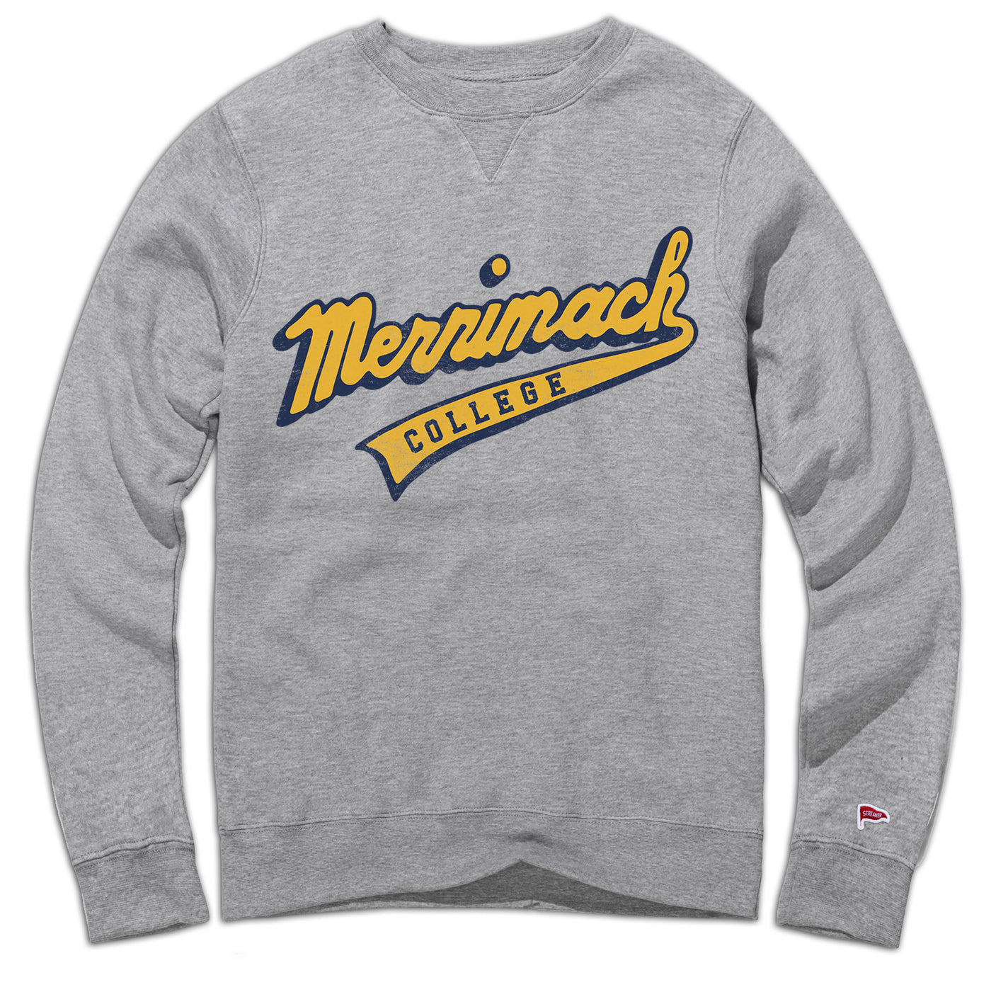 Merrimack Vintage Script Crewneck Sweatshirt - Streaker Sports