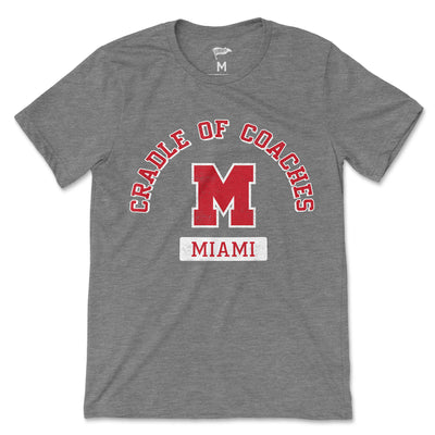 Miami University Vintage Cradle of Coaches Tee - Streaker Sports