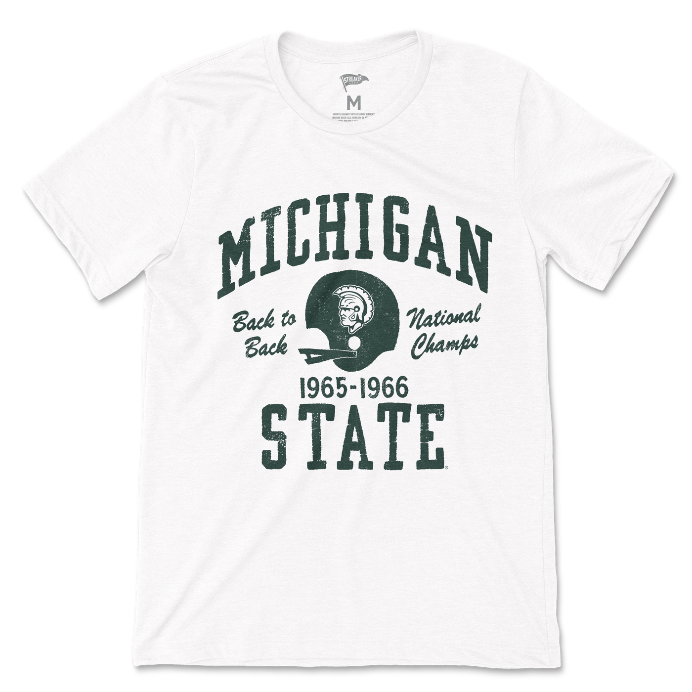 Michigan State Vintage Back To Back Football Champions Tee Michigan State Vintage Back To Back Football Champions Tee