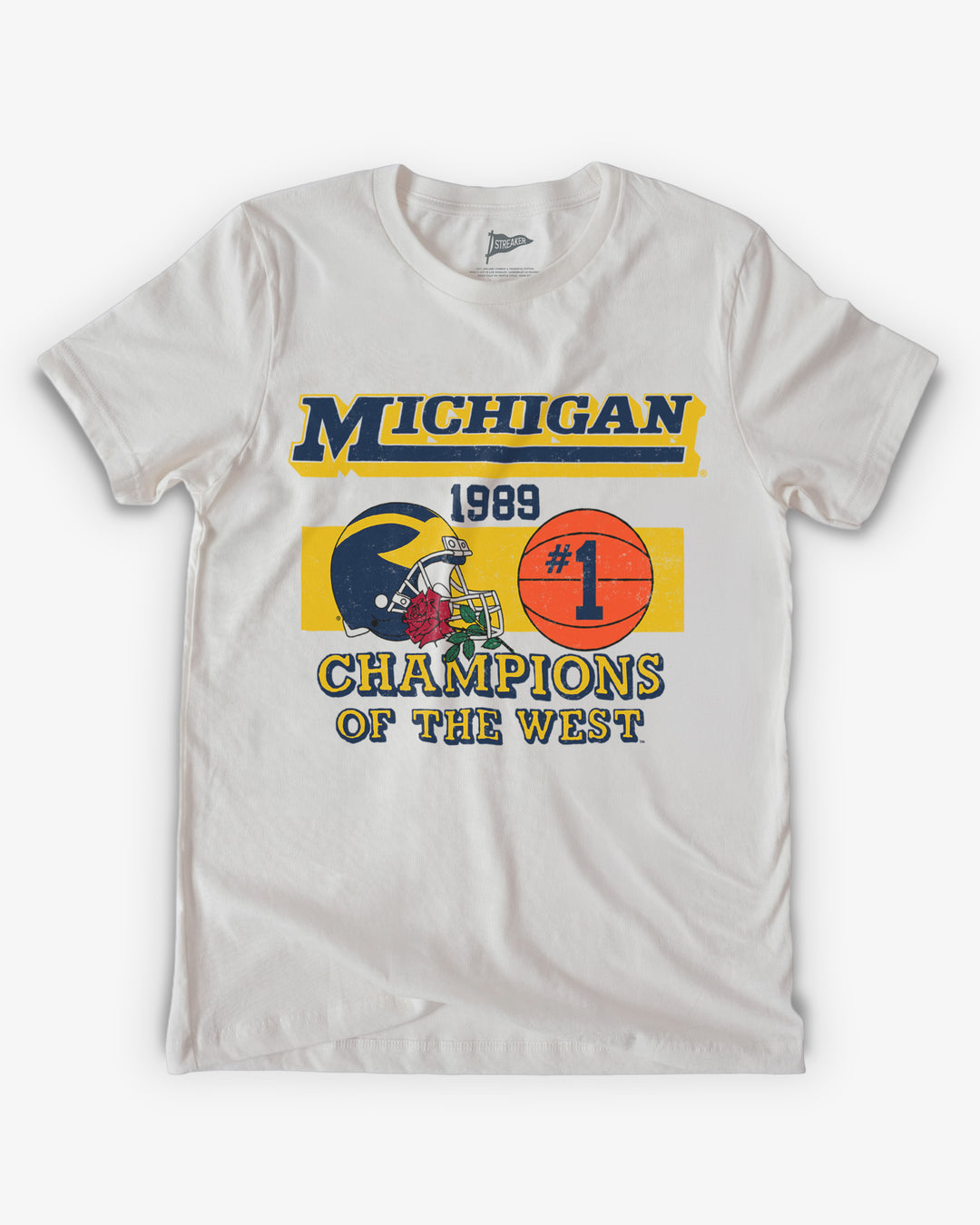 80ｓ　champion Tシャツ　 USA製　MICHIGAN Michigan Vintage 1989 Champions of the West Tee | College Vault