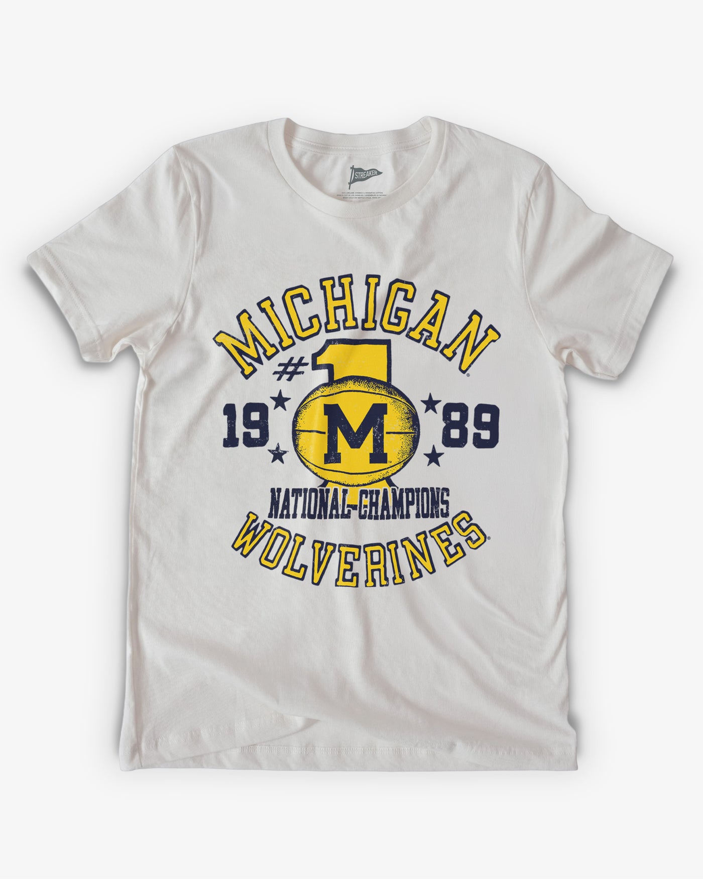 Michigan Vintage 1989 National Champions Baskteball Tee | College