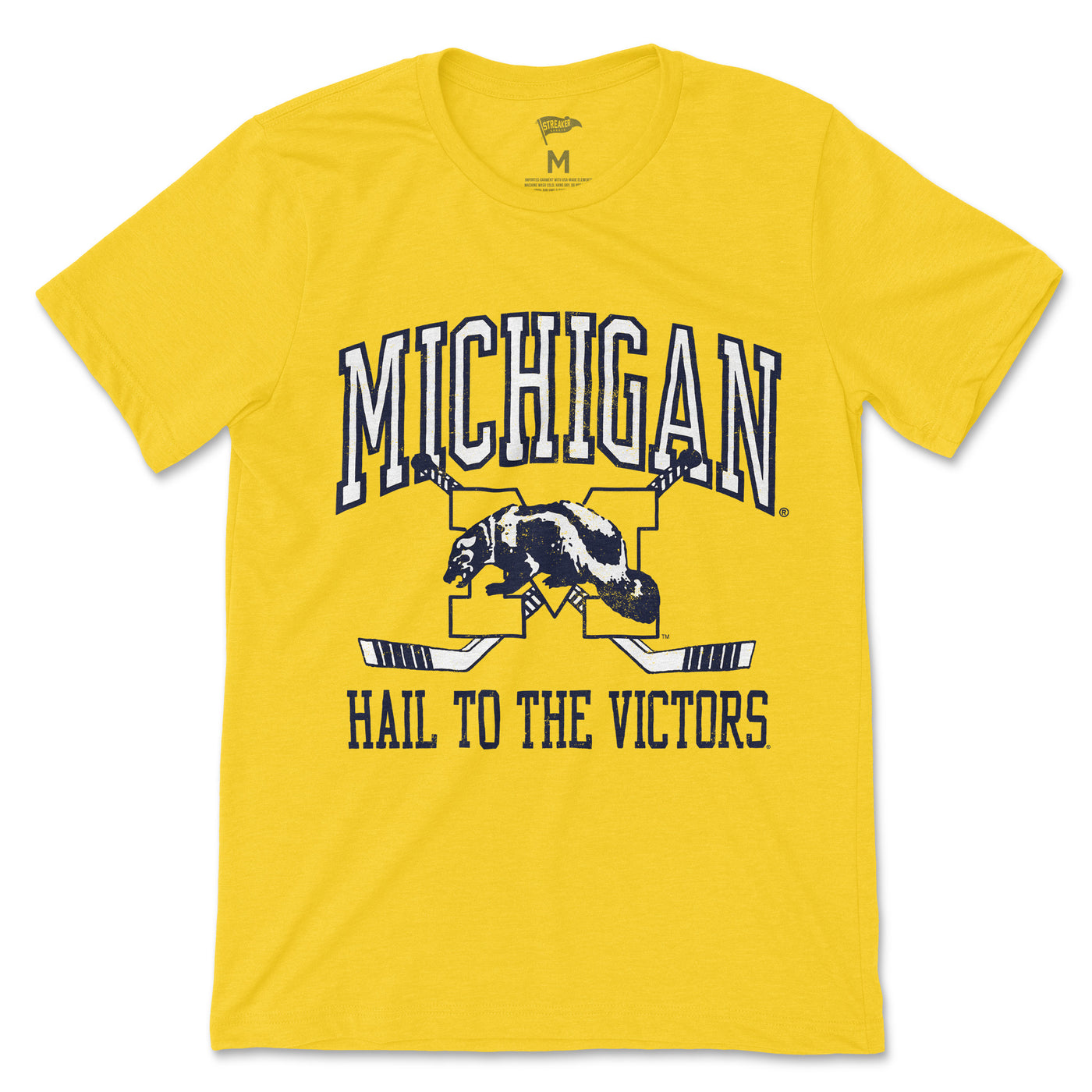Michigan Vintage Hockey Tee - Streaker Sports