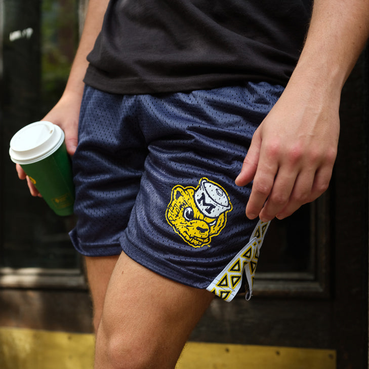 Michigan Vintage Mesh Lacrosse Shorts - Streaker Sports