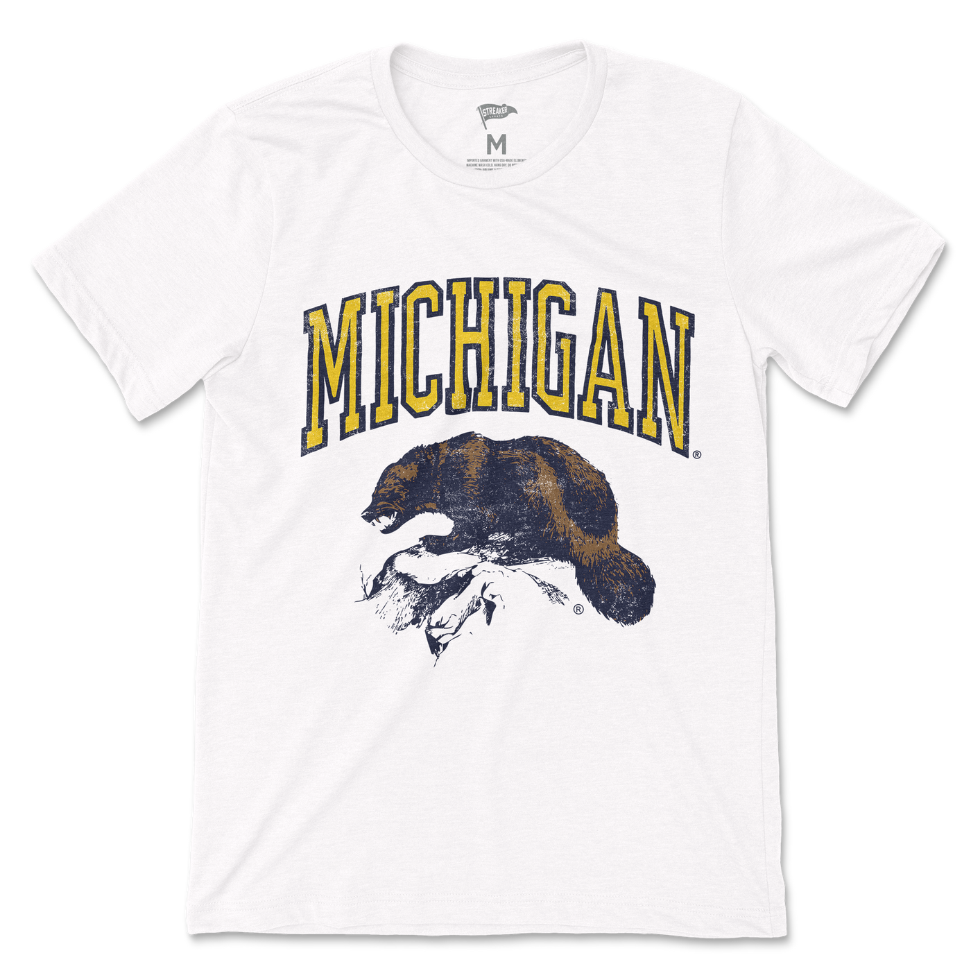 Michigan Vintage Wolverine Tee